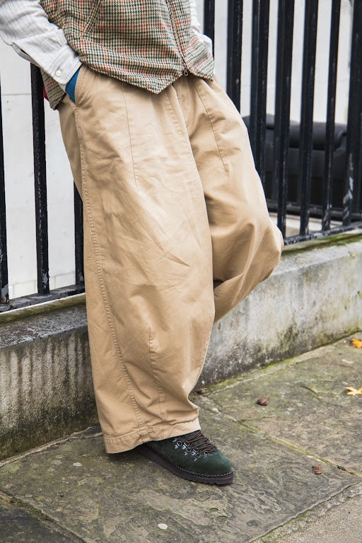 Chino Pants with Silk Tie Belt - Military main image 1