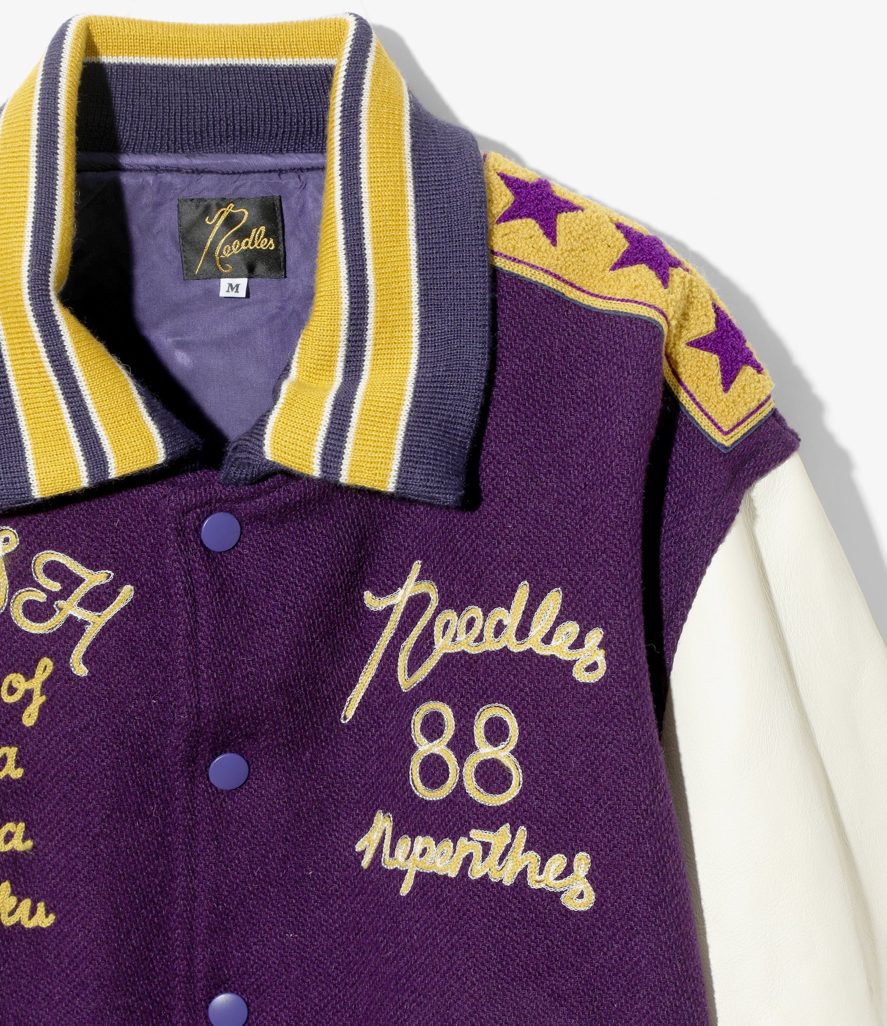 Letter Jacket – Purple Melton Wool