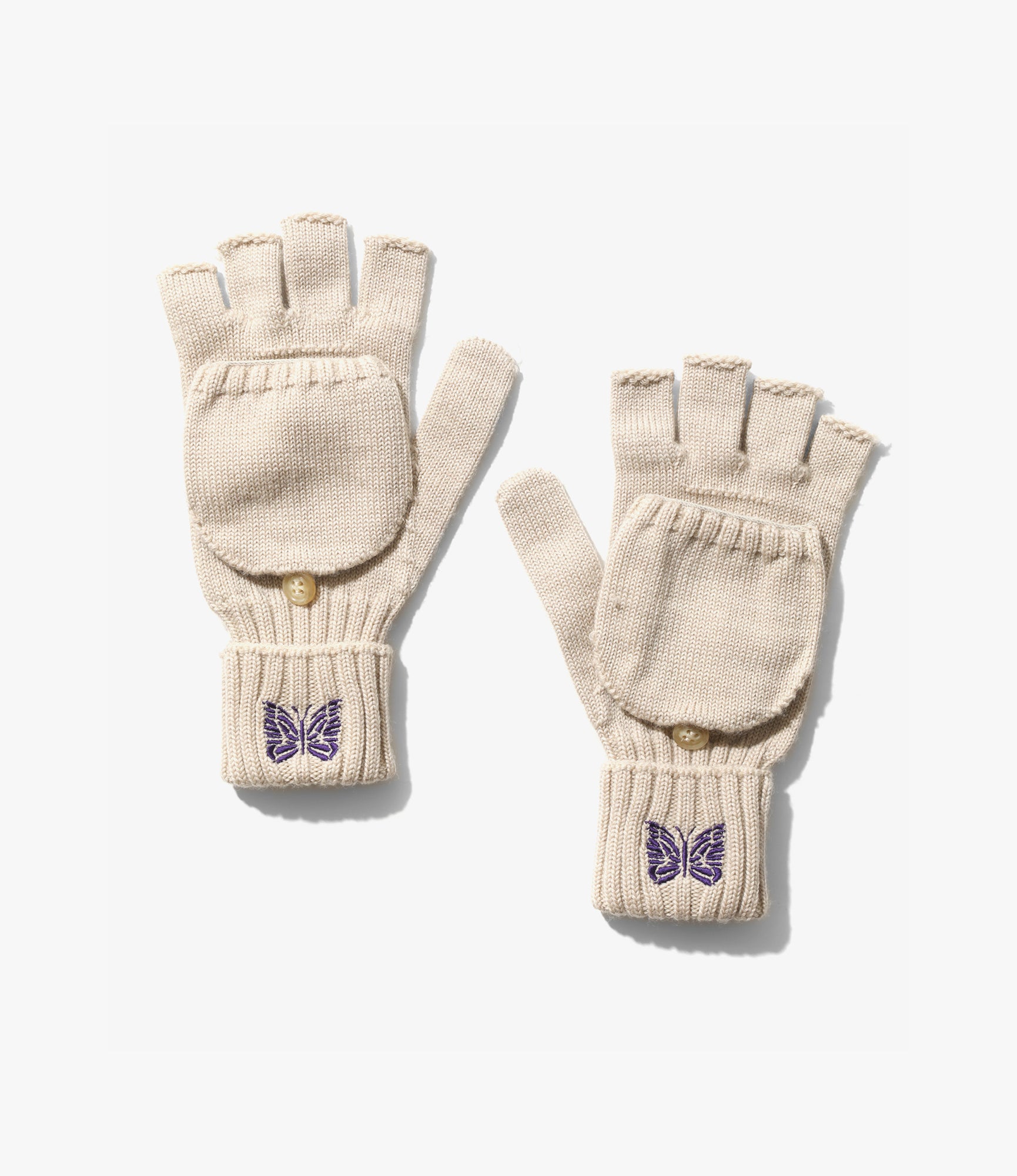 Merino Wool Convertible Glove – Beige