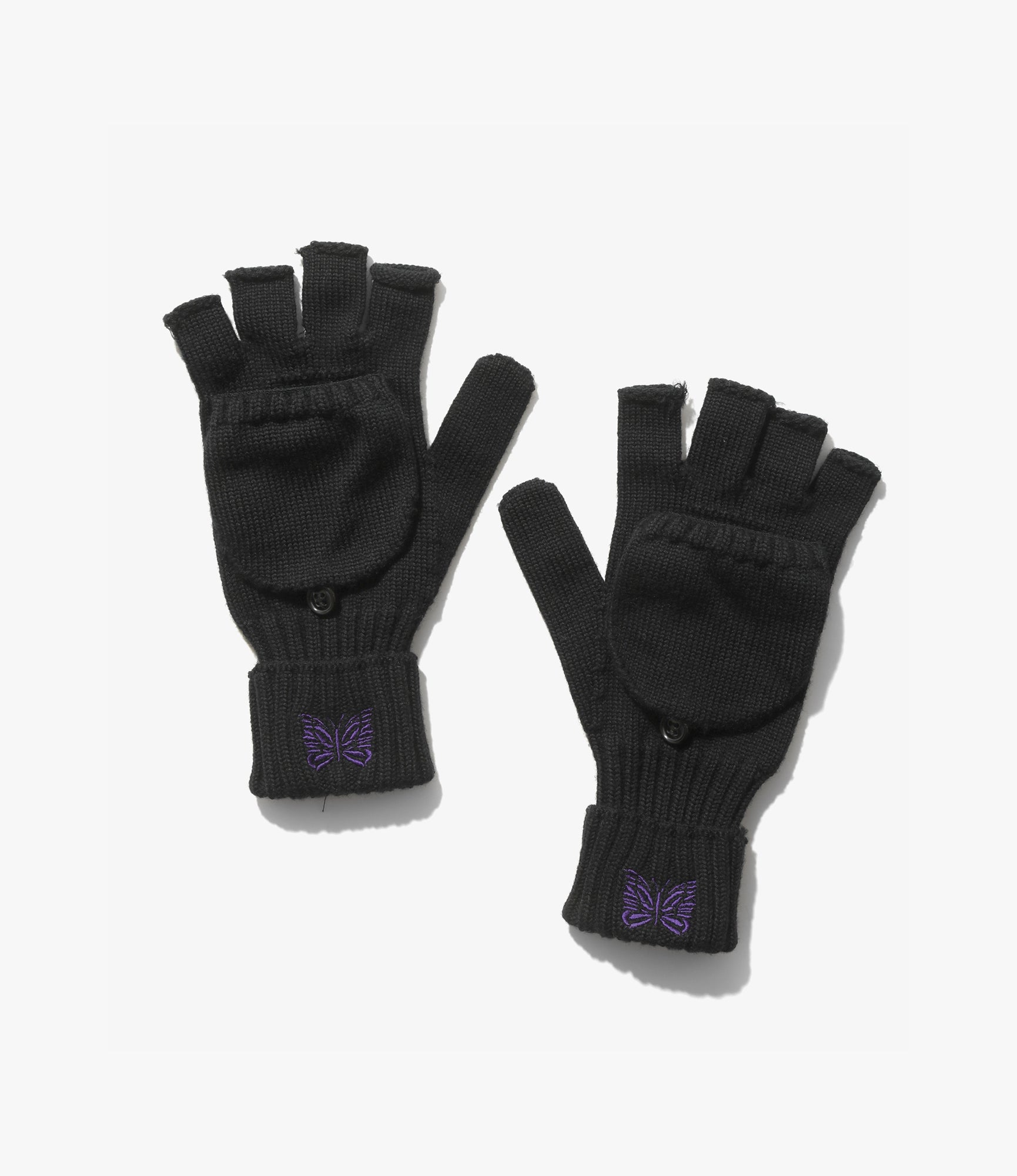Merino Wool Convertible Glove – Black