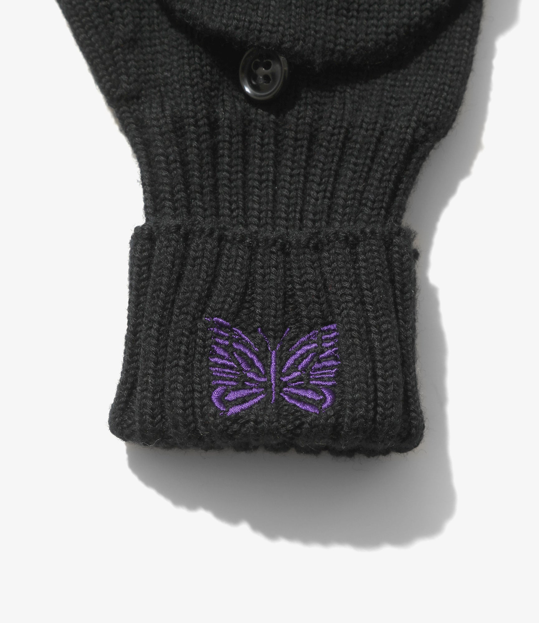 Merino Wool Convertible Glove – Black