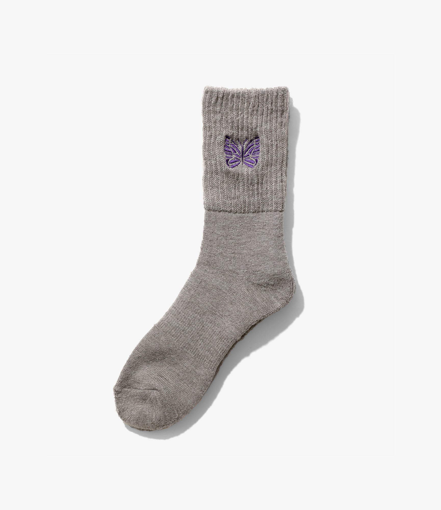 Merino Wool Rib Socks – Grey