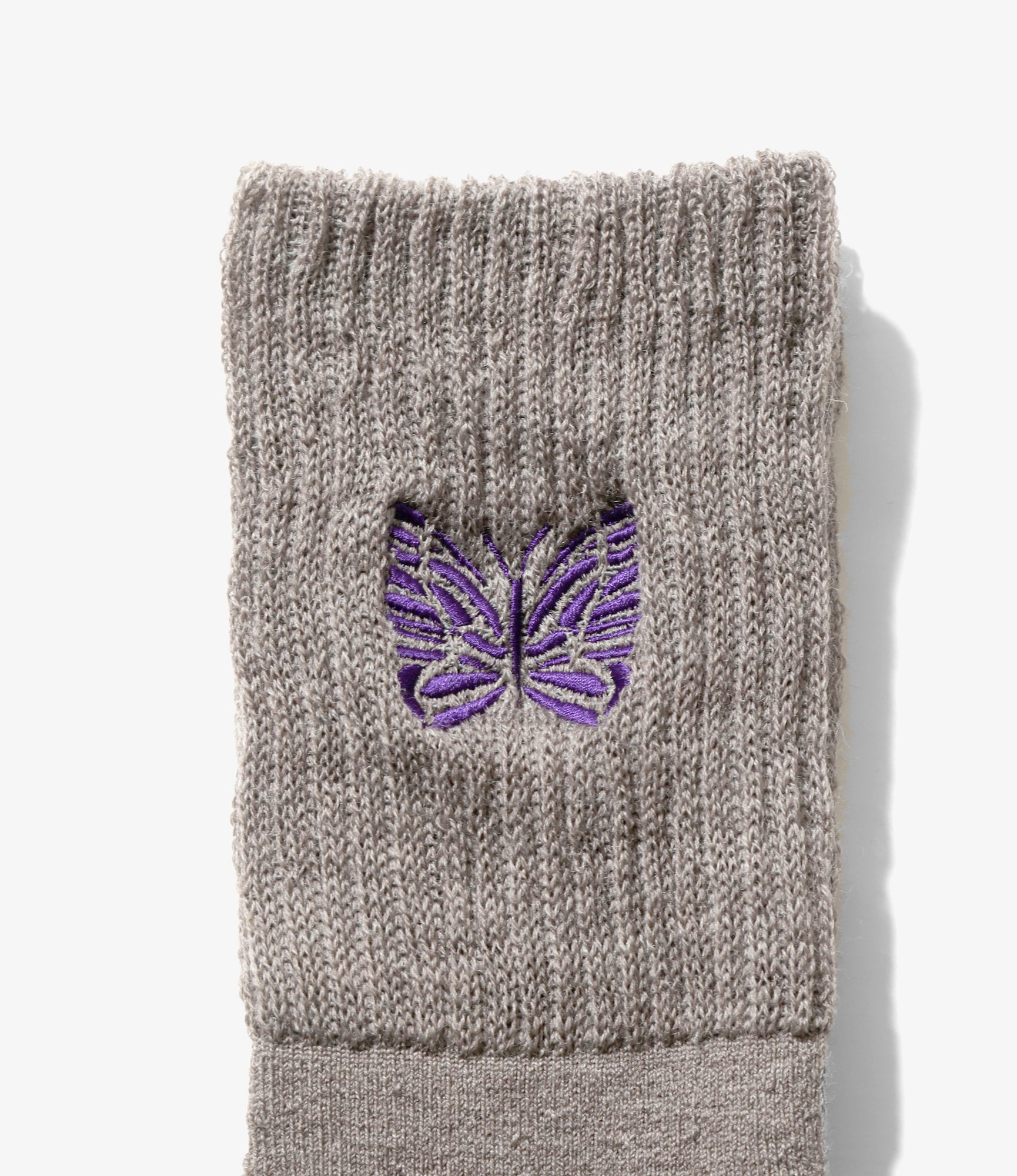 Merino Wool Rib Socks – Grey