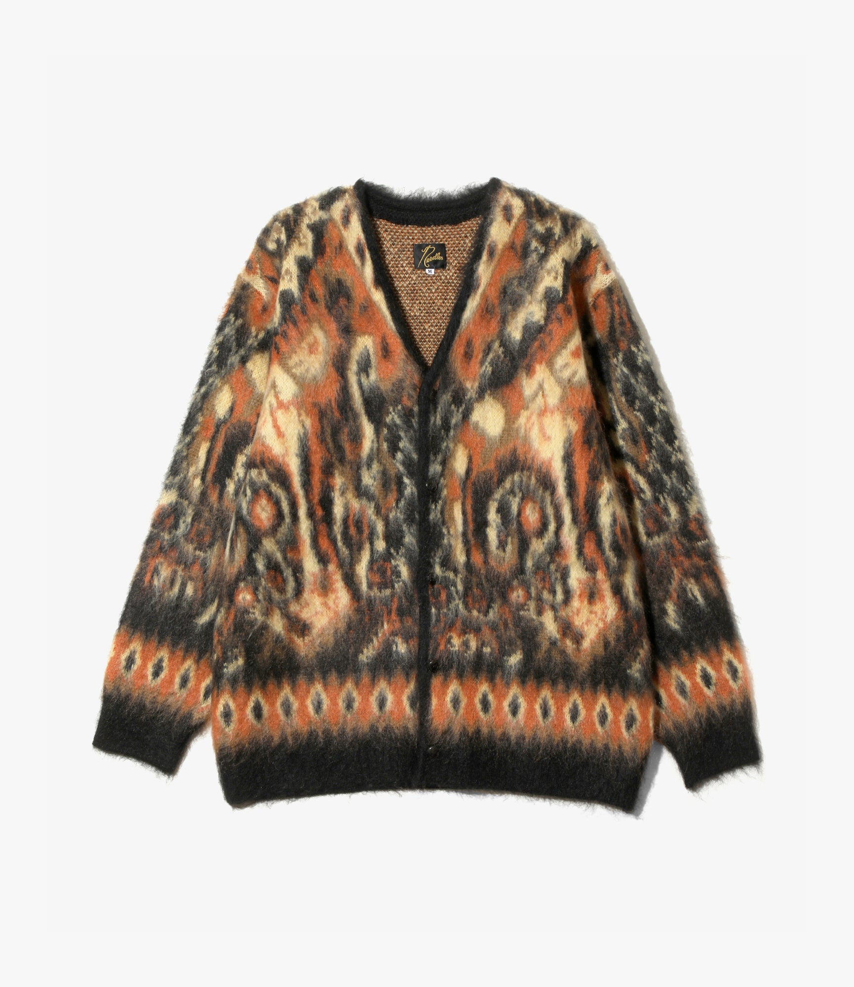 Mohair Cardigan – Black Paisley