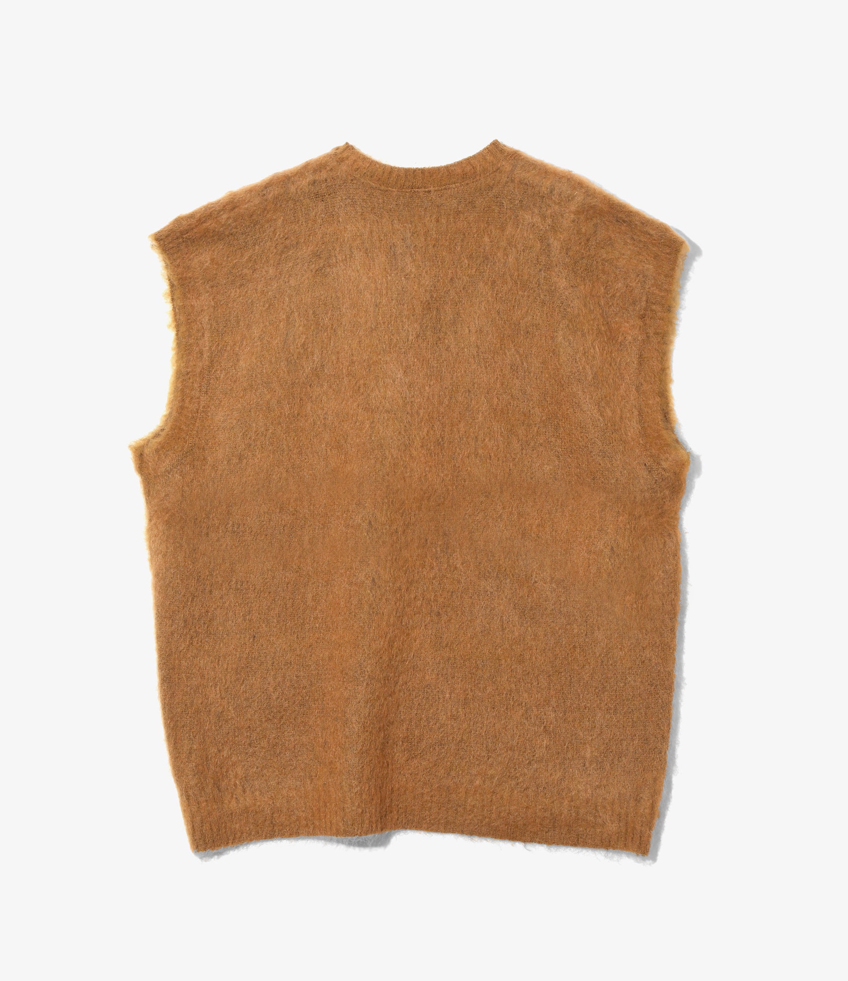 Mohair Knit Vest – Orange
