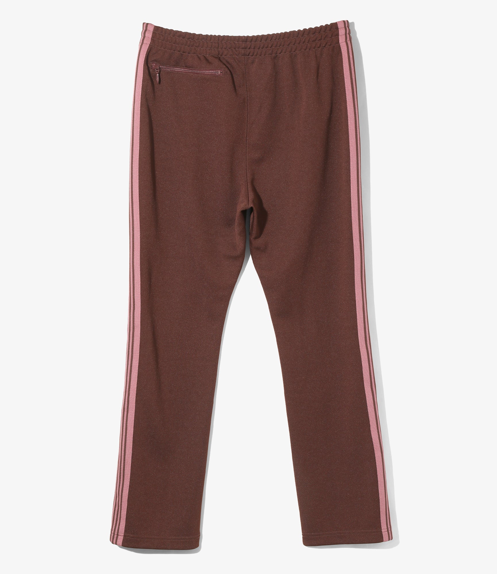 Narrow Track Pant – Brown Smooth Polyester