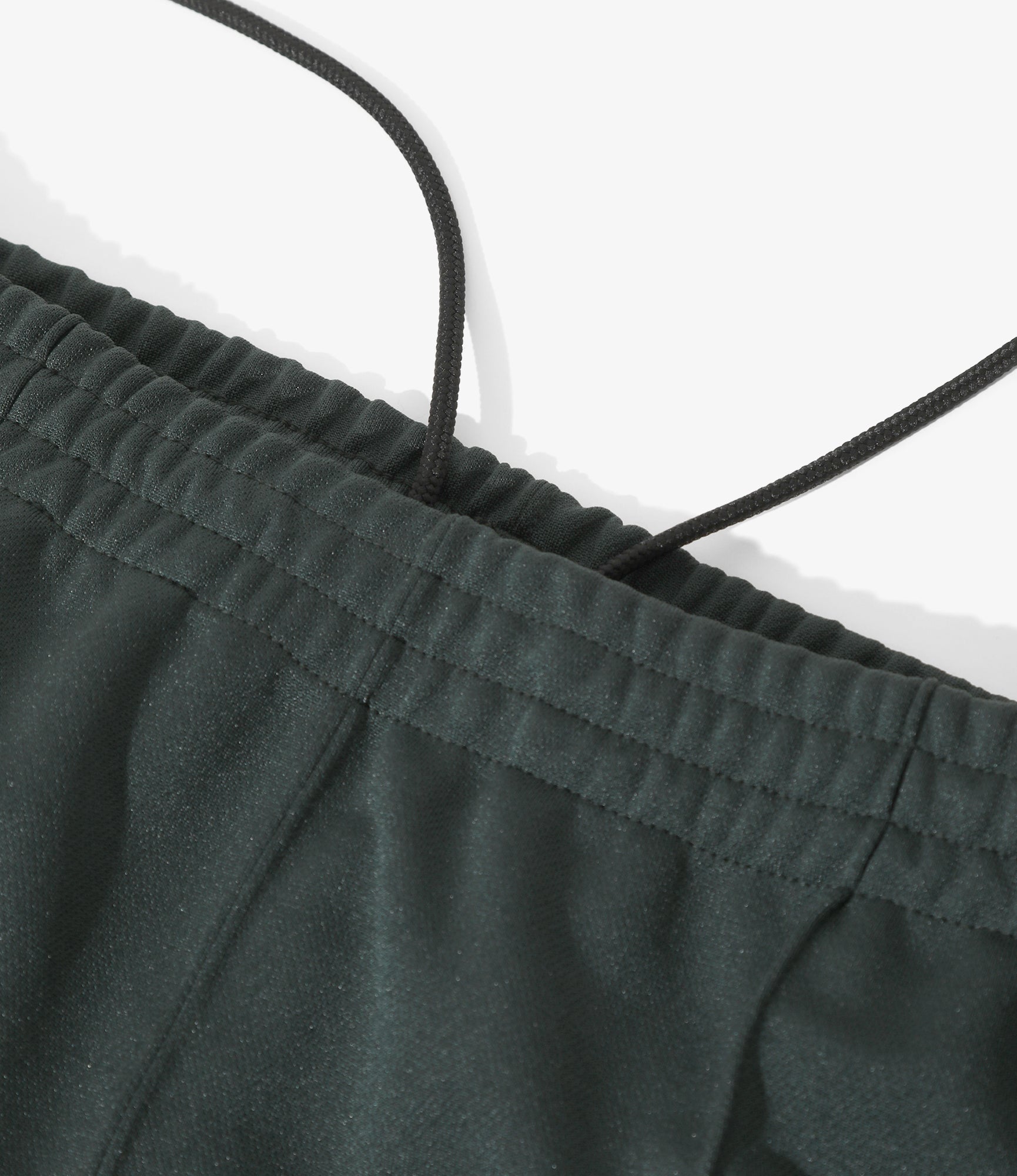 Narrow Track Pant – Green Smooth Polyester