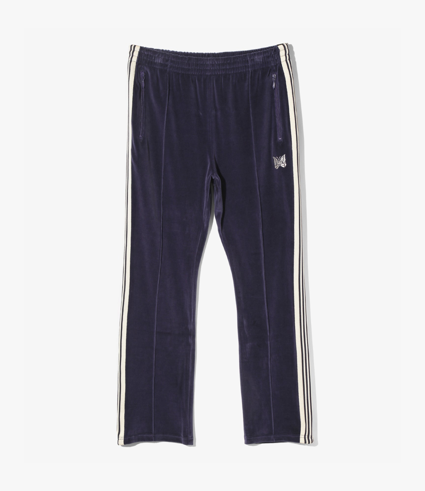 Narrow Track Pant – Navy Velour