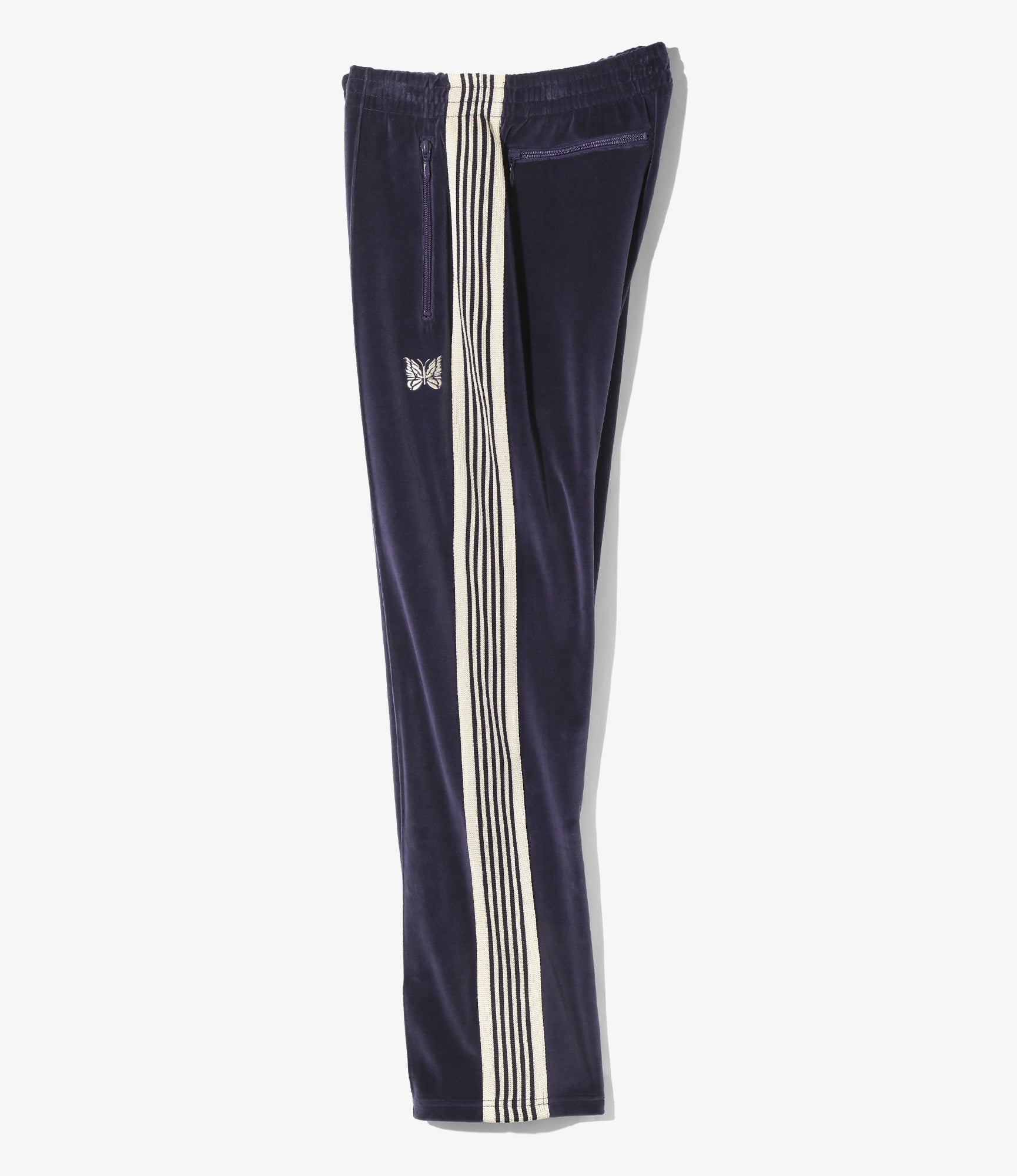 Narrow Track Pant – Navy Velour