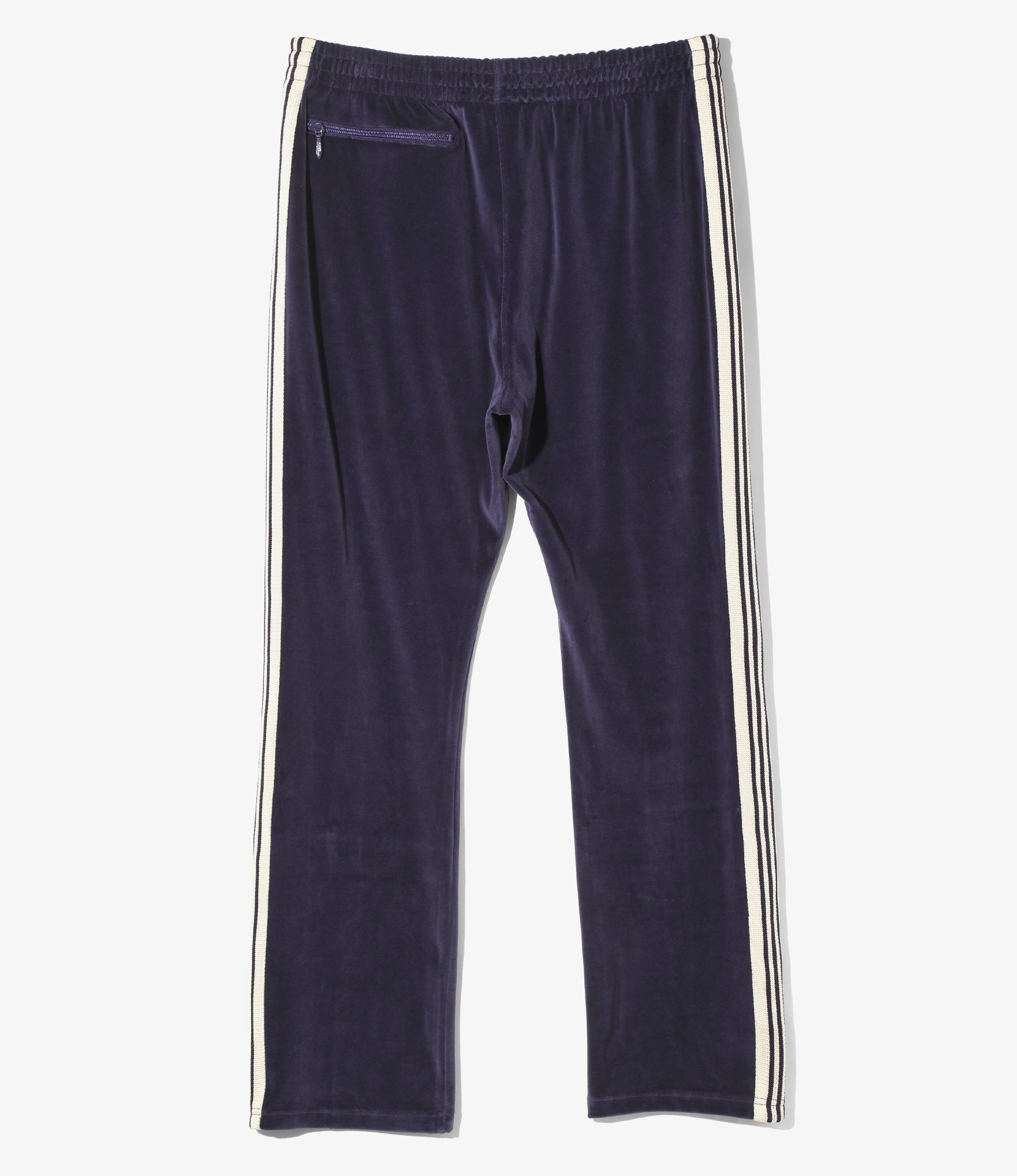 Narrow Track Pant – Navy Velour