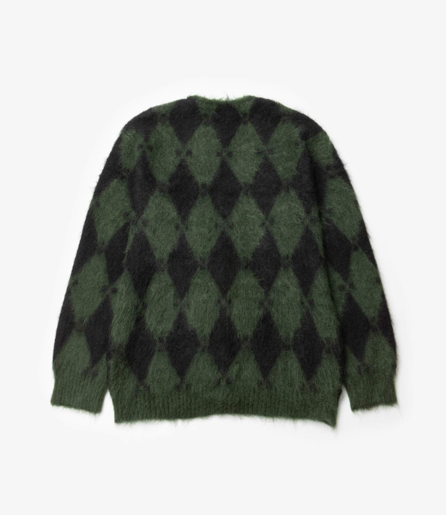 Mohair Cardigan – Green Diamond