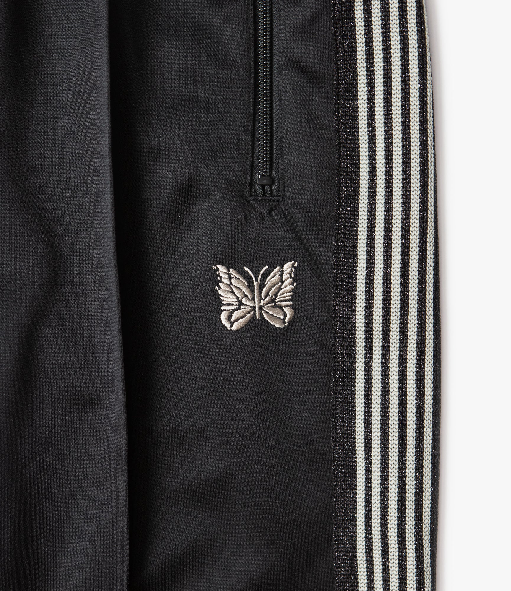 Track Pant – Black Smooth Polyester