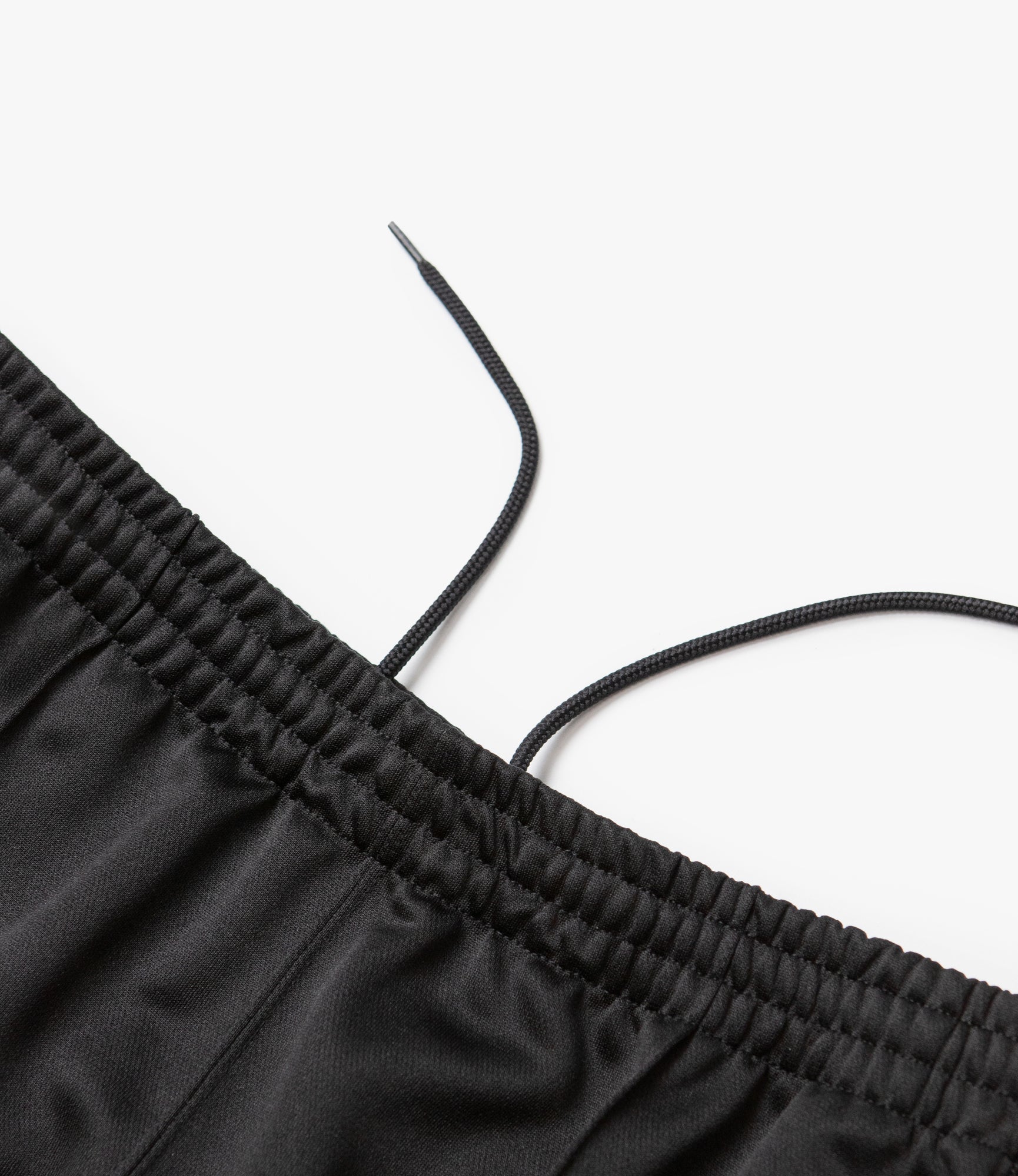 Track Pant – Black Smooth Polyester