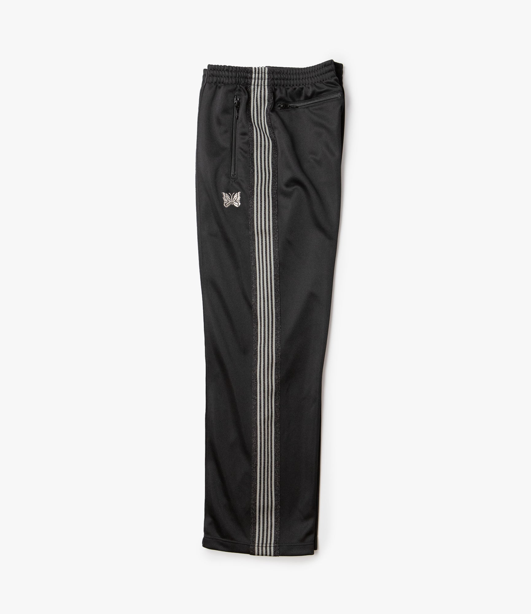 Track Pant – Black Smooth Polyester