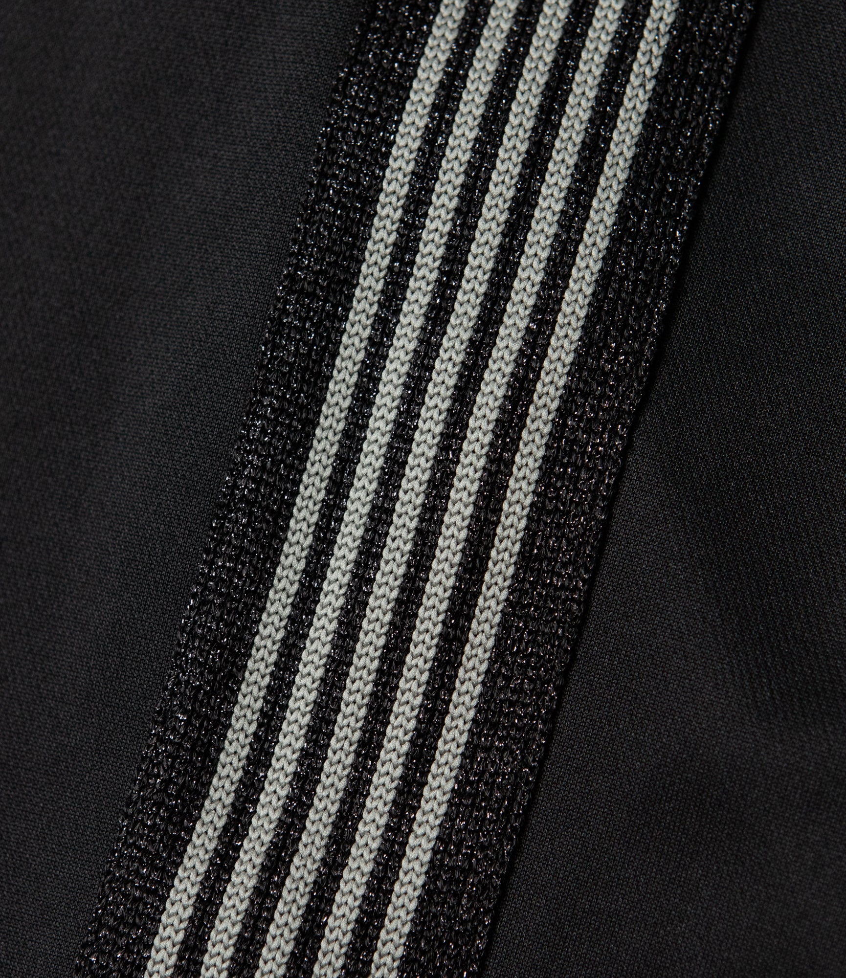 Track Pant – Black Smooth Polyester
