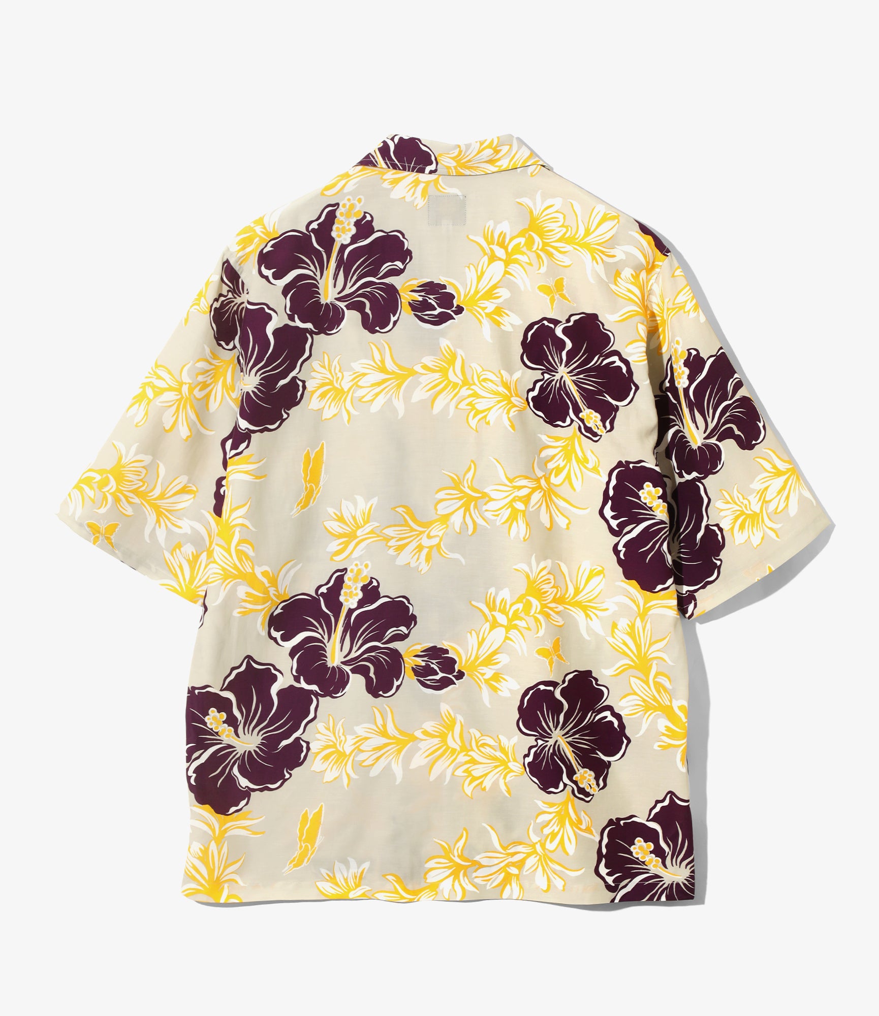 Cabana Shirt – Ivory Floral Papillon Print Rayon