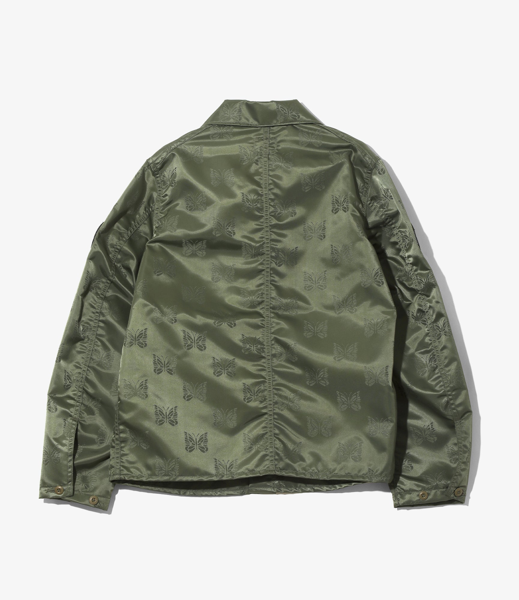 DN Coverall – Olive Papillon Jacquard Sateen