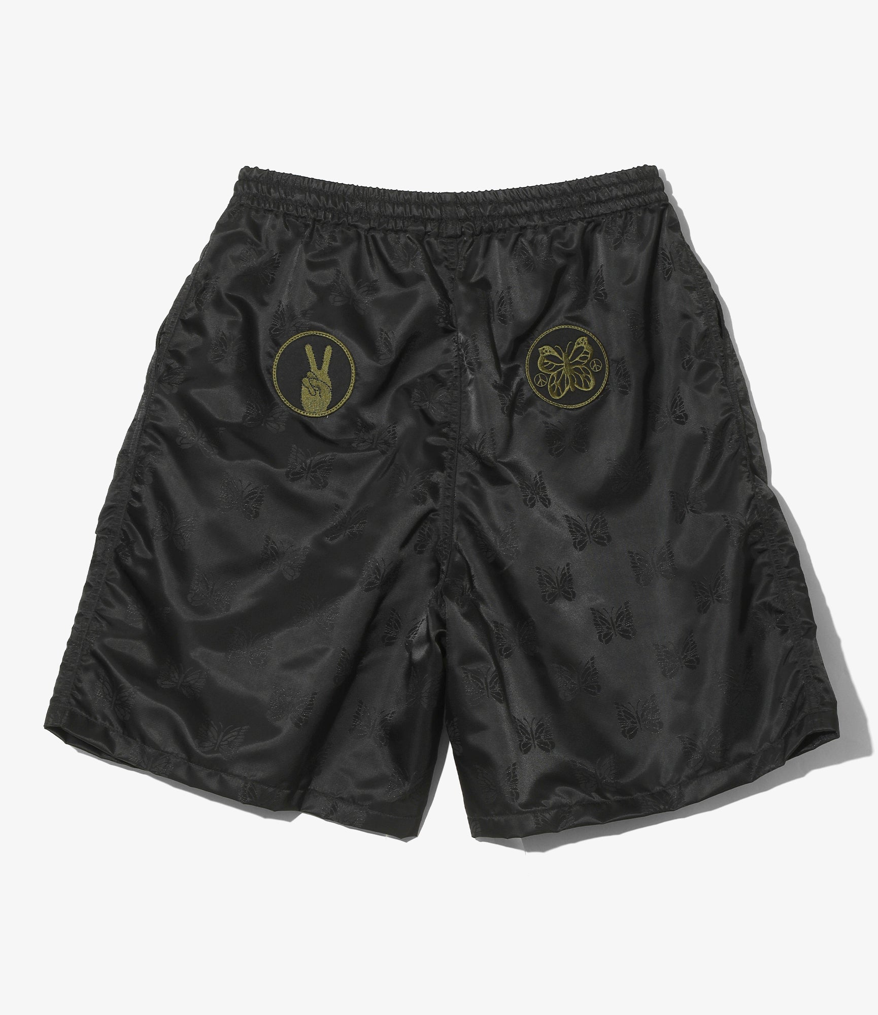 HDP Short – Black Papillon Jacquard Sateen