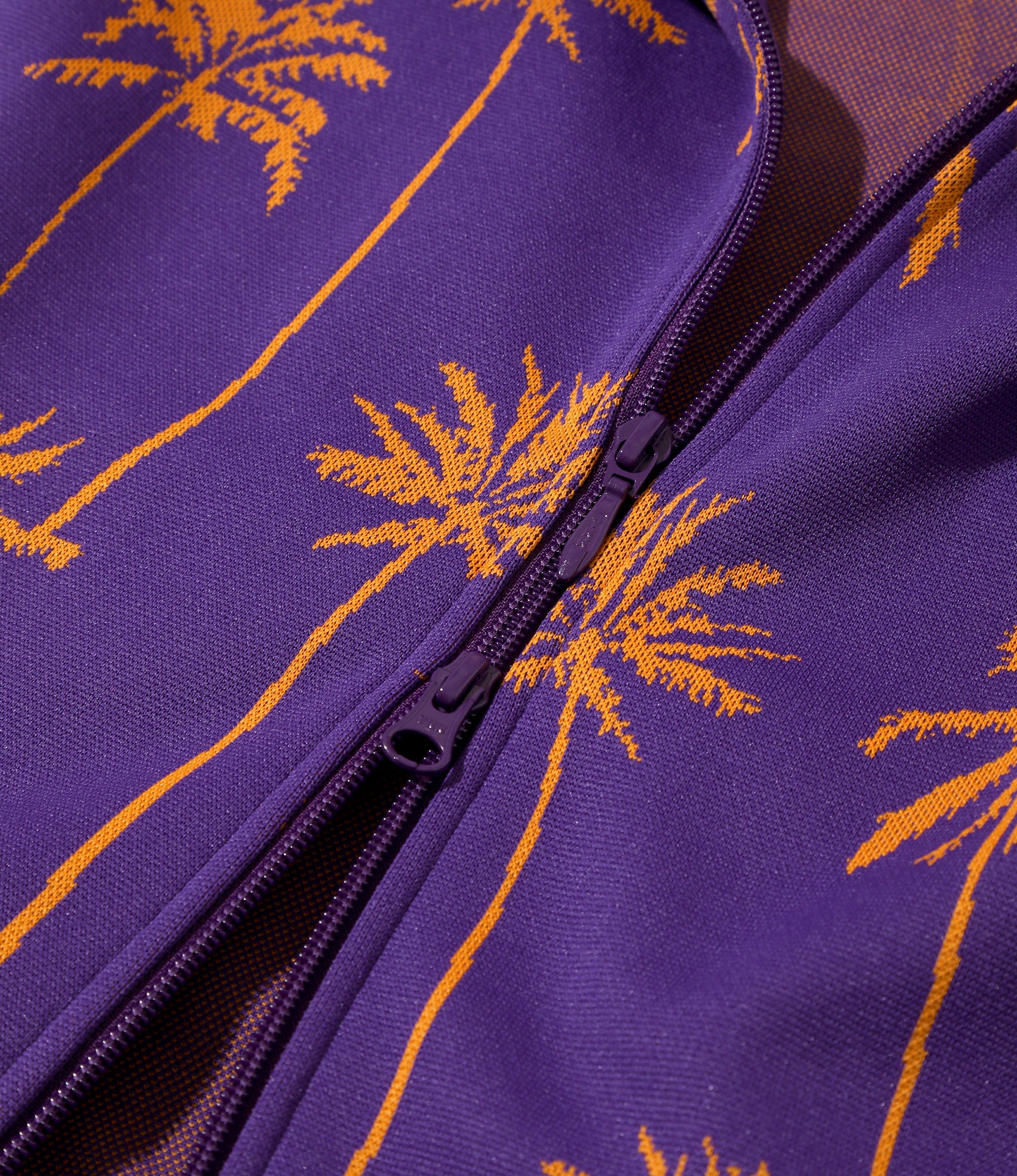 Track Jacket – Purple/Orange Palm Tree Jacquard