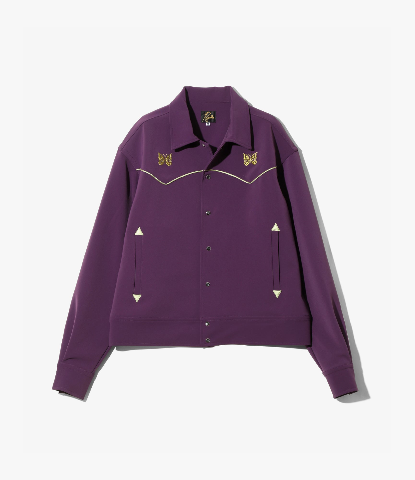 Piping Cowboy Jacket – Purple Double Cloth