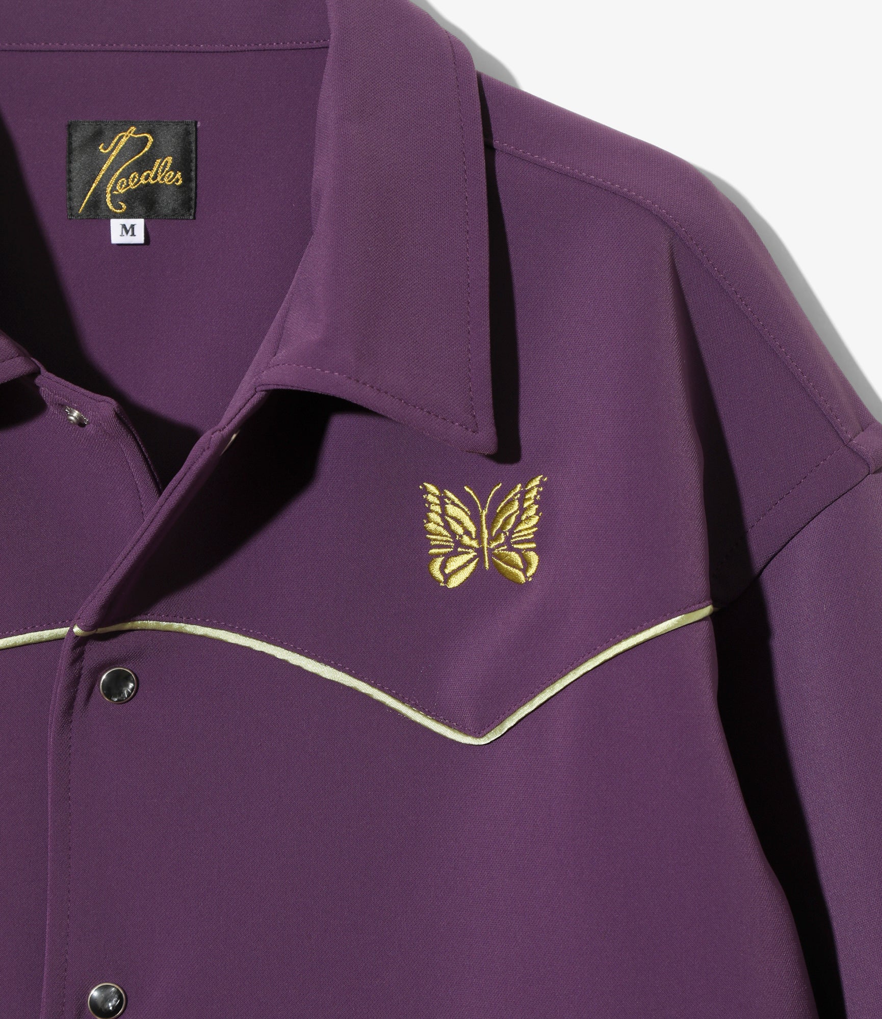 Piping Cowboy Jacket – Purple Double Cloth