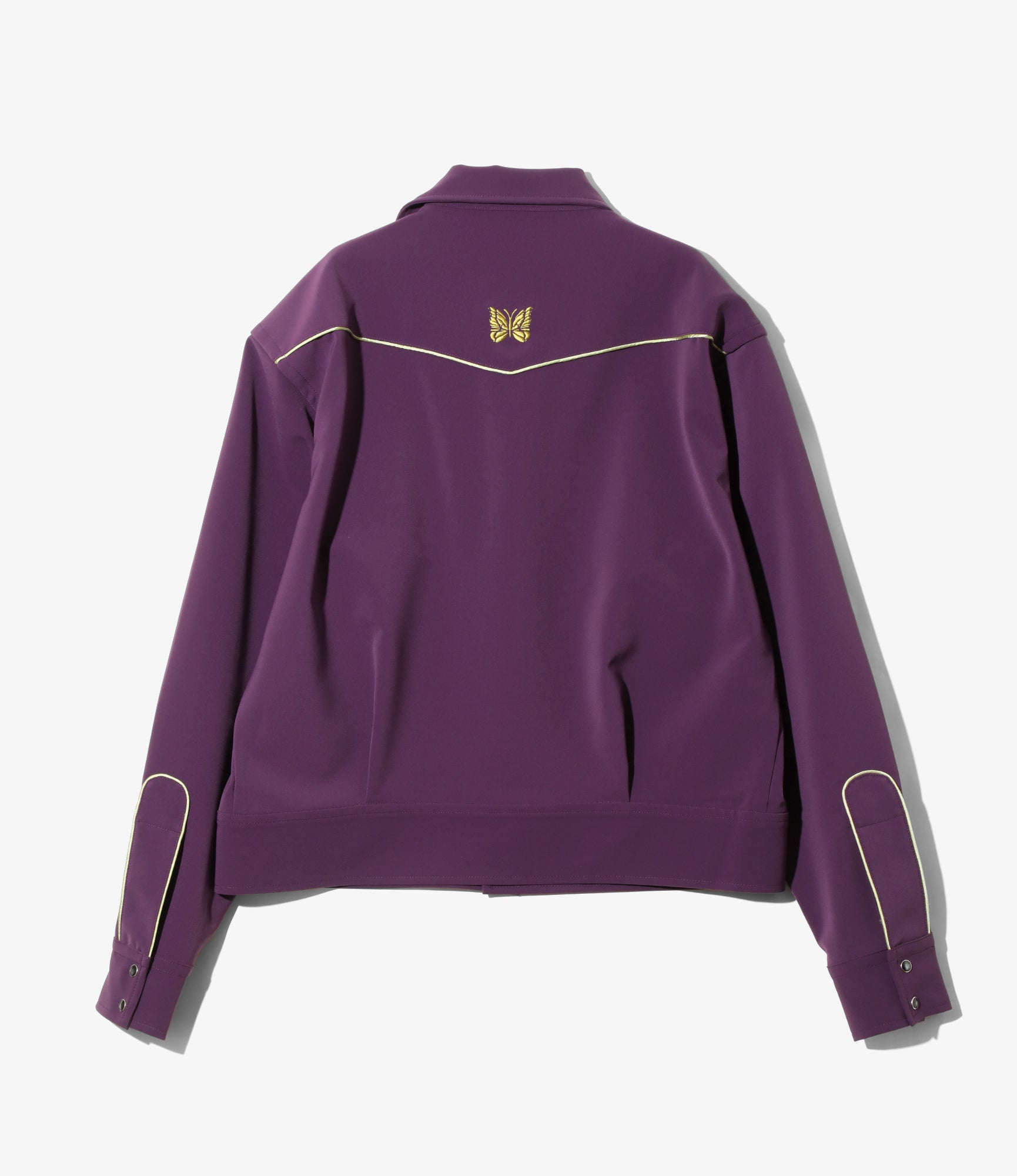 Piping Cowboy Jacket – Purple Double Cloth