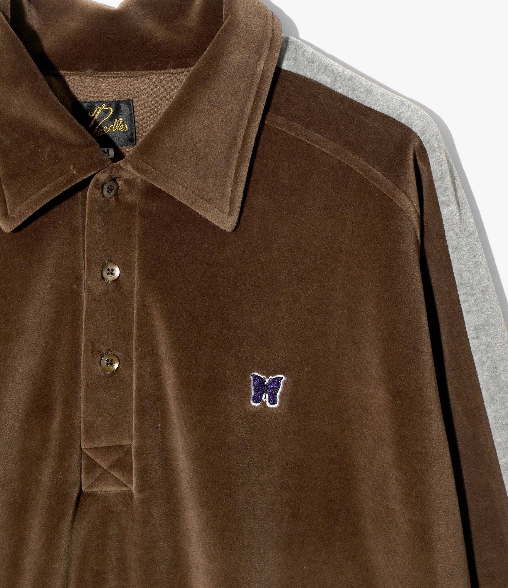 Side Line Pullover Shirt – Brown Velour