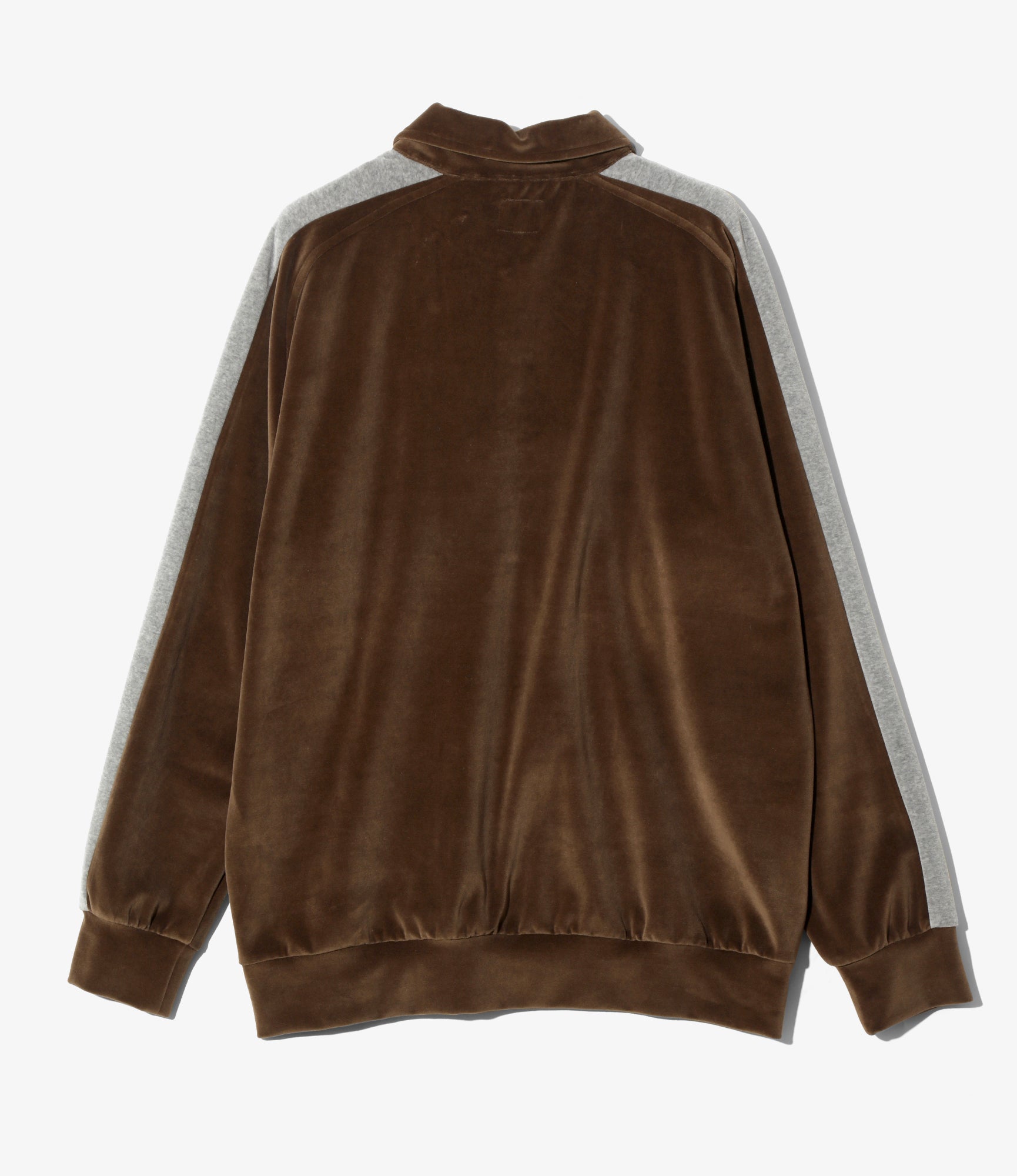 Side Line Pullover Shirt – Brown Velour