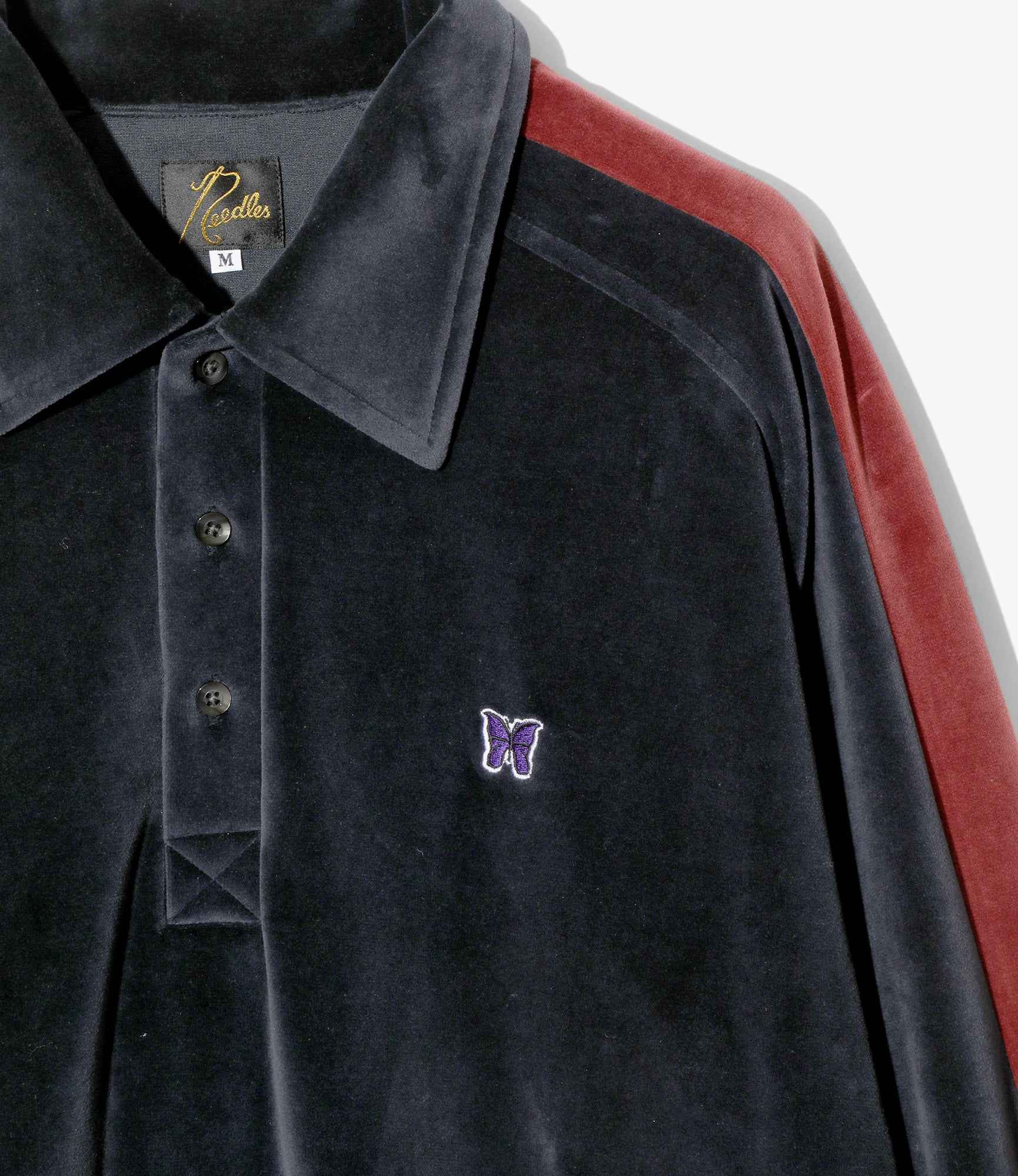 Side Line Pullover Shirt – Navy Velour