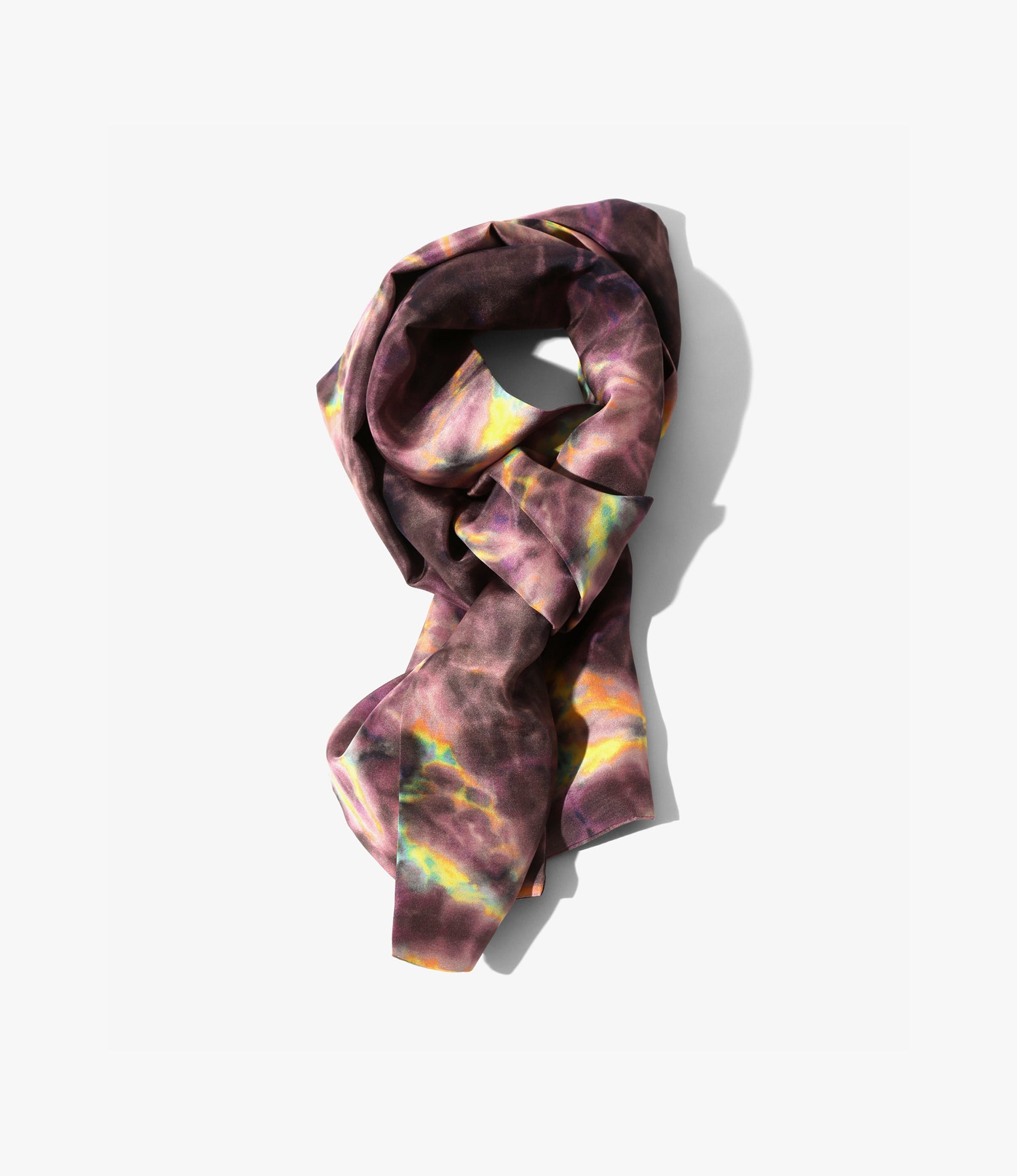 Silk Crepe Scarf – Purple