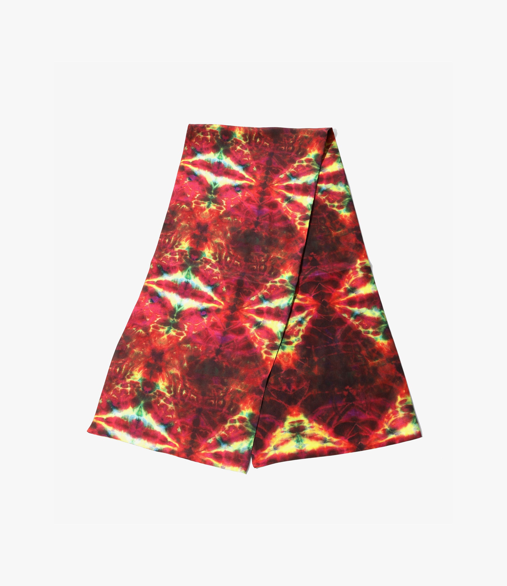 Silk Crepe Scarf – Red