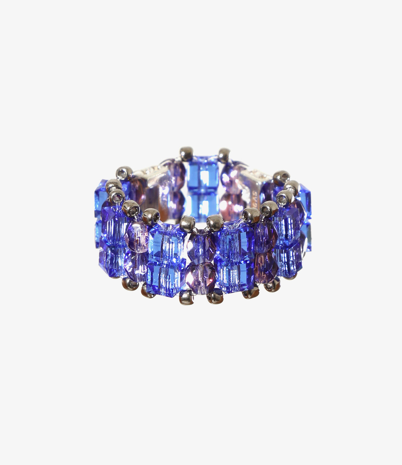 Double-Row Crystal Bead Ring