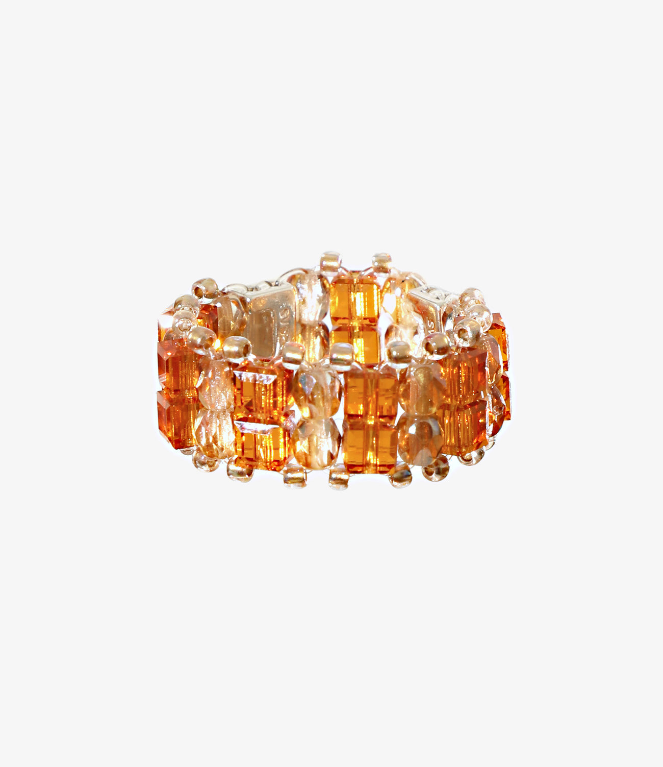 Double-Row Crystal Bead Ring