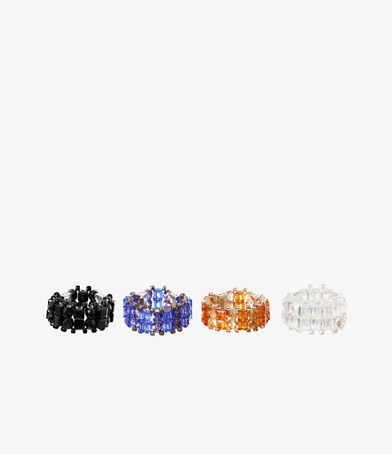 Double-Row Crystal Bead Ring