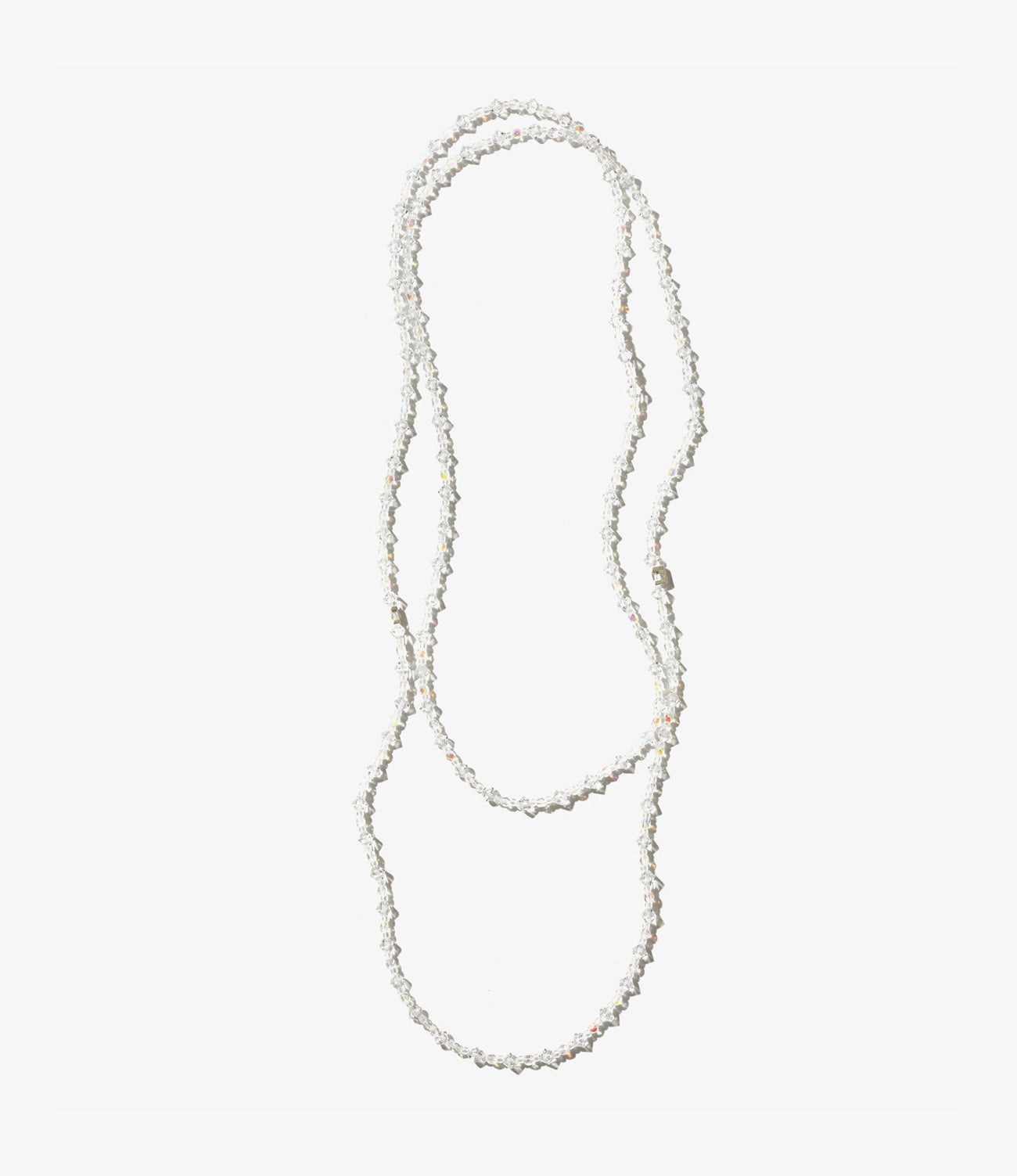 Long Crystal Bead Necklace