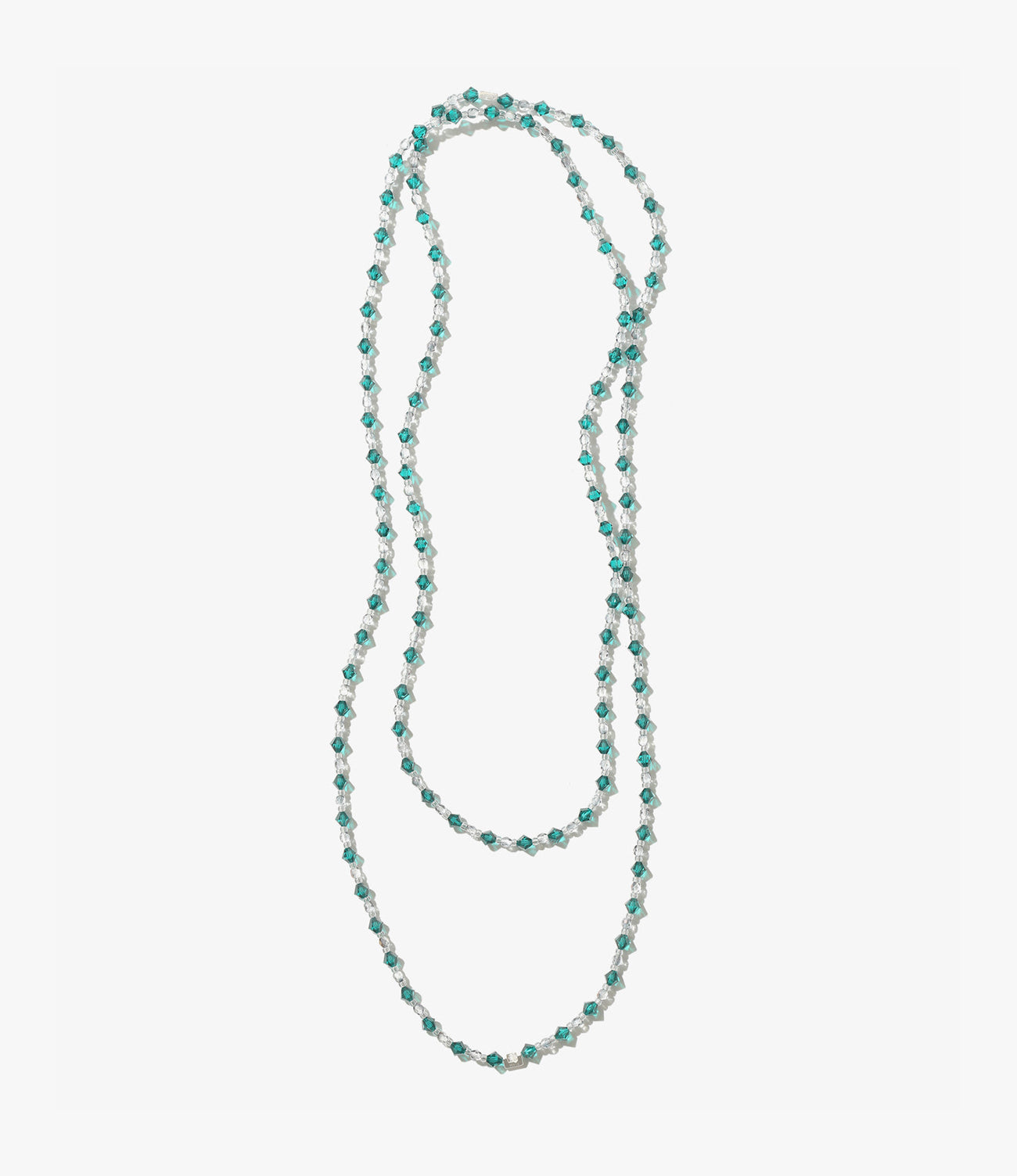Long Crystal Bead Necklace