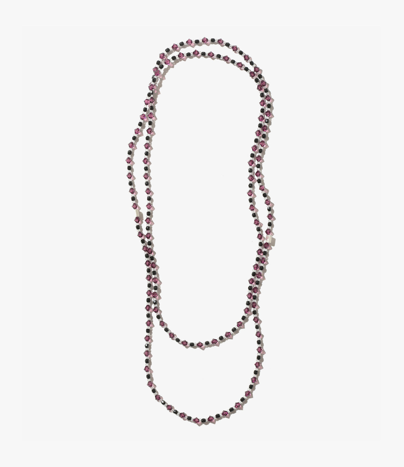 Long Crystal Bead Necklace