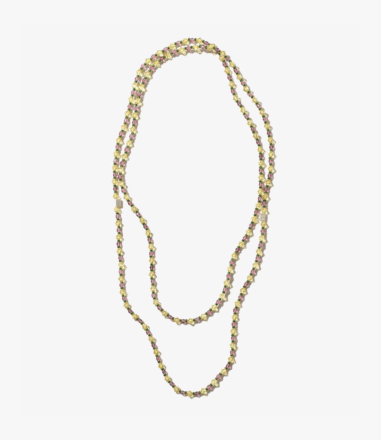 Long Crystal Bead Necklace