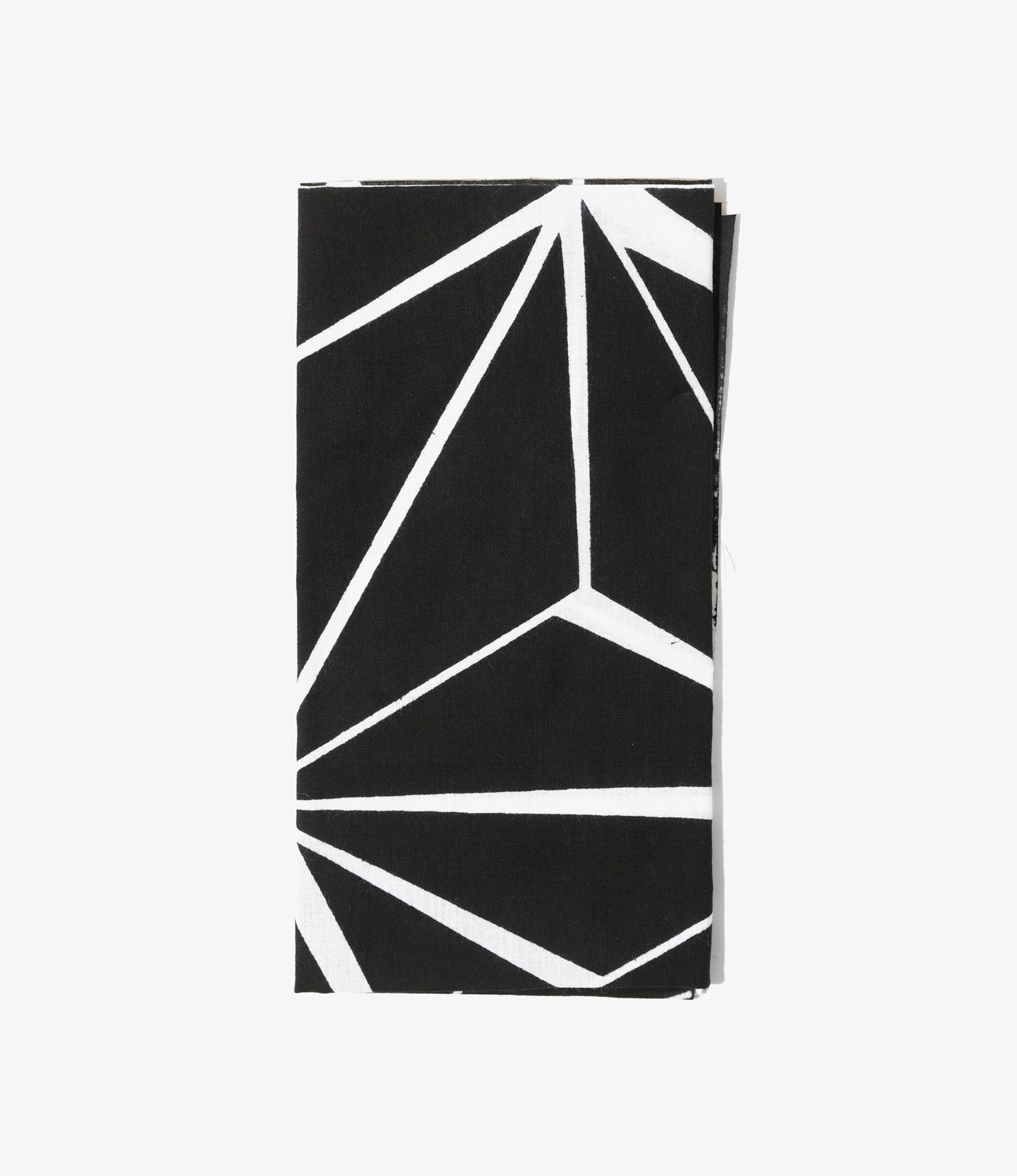 Tenugui Bandana – Black 'Kiriko' Print