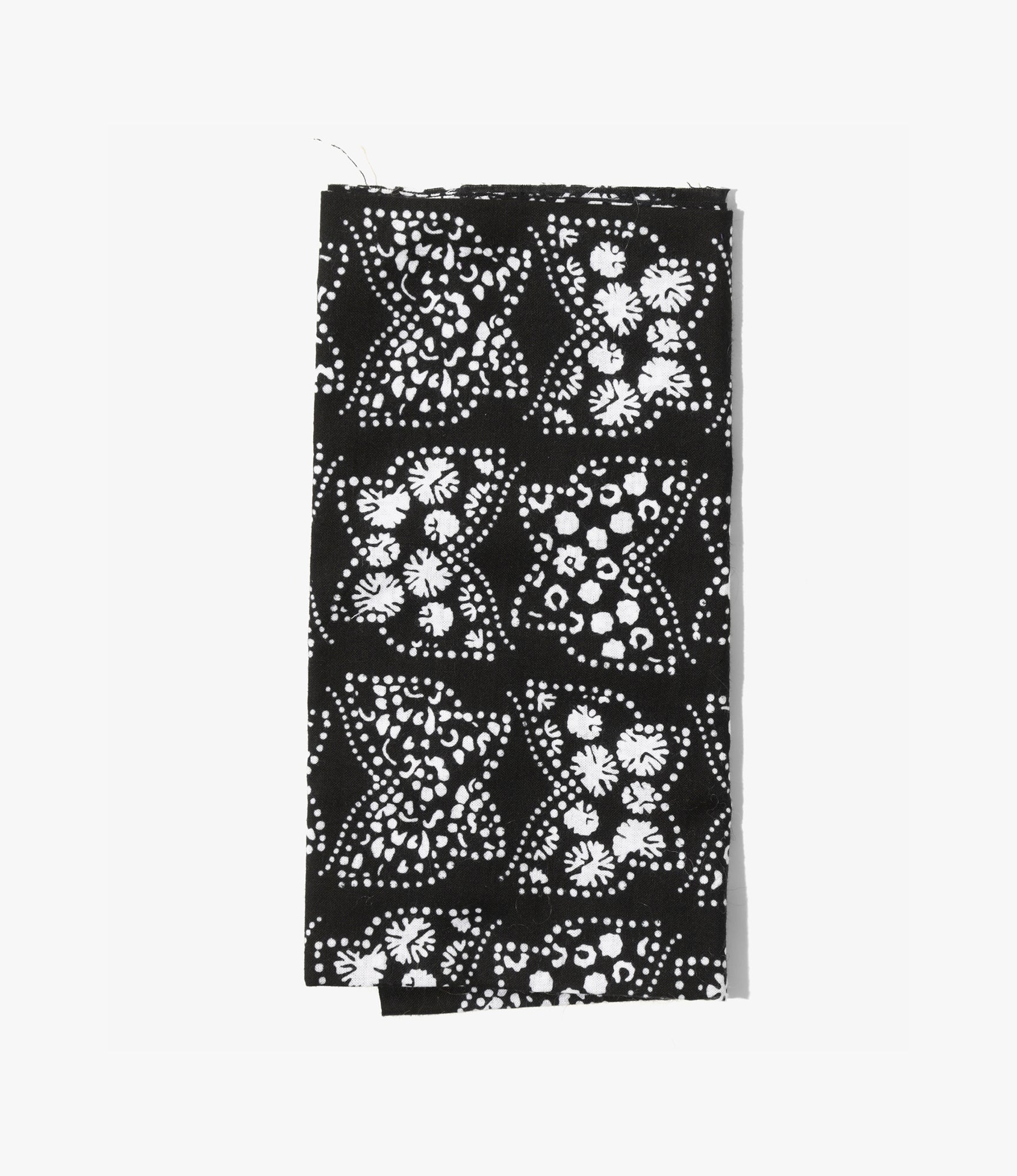 Tenugui Bandana – Black 'Papillon' Print