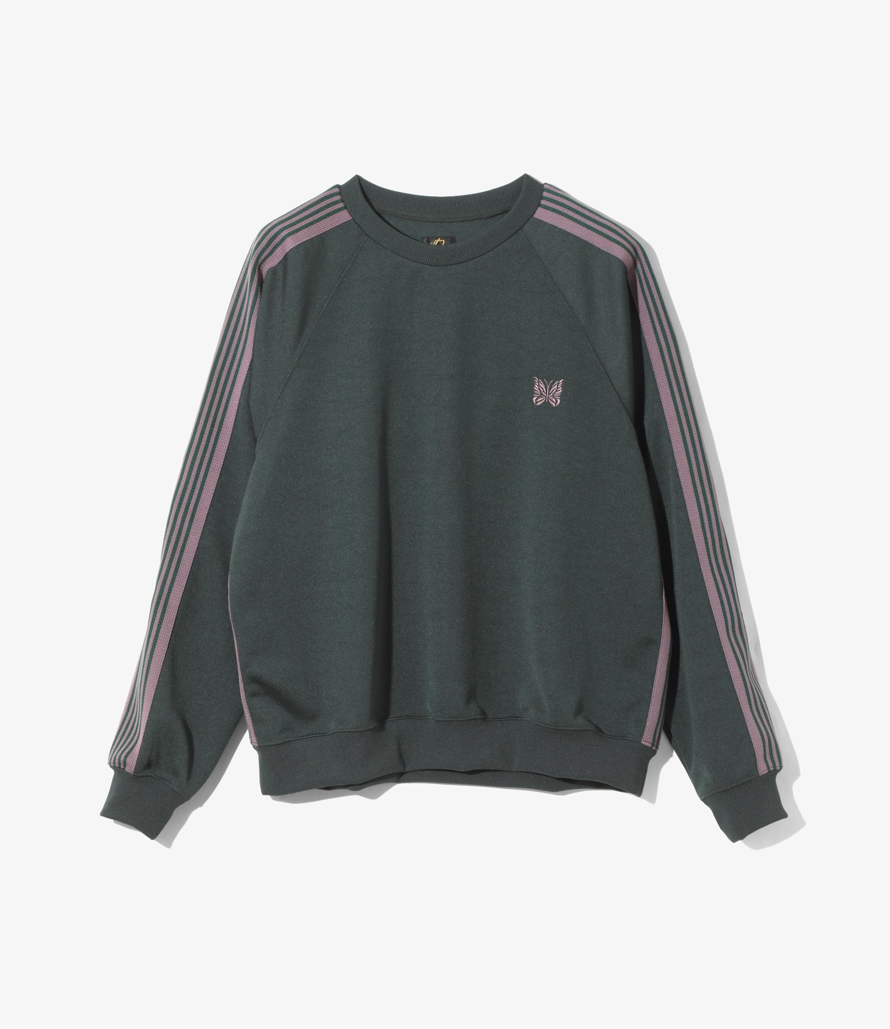Track Crew Neck Shirt – Green Smooth Polyester