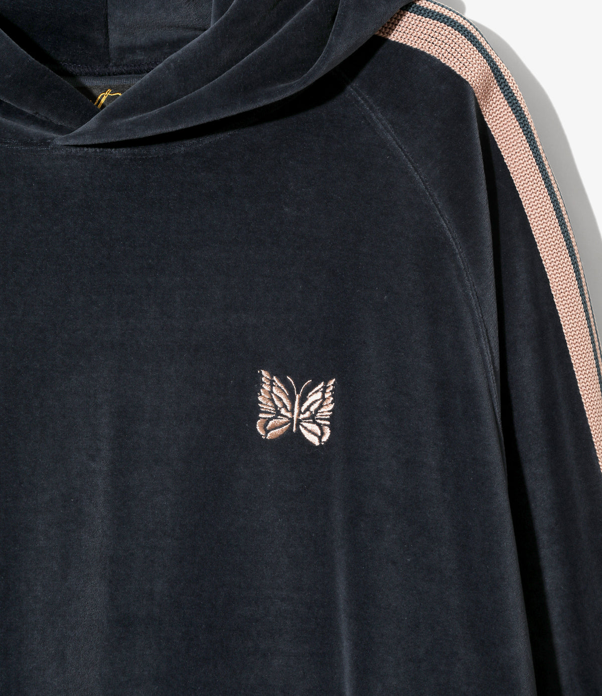 Track Hoodie – Steel Blue Velour | Needles | Nepenthes London