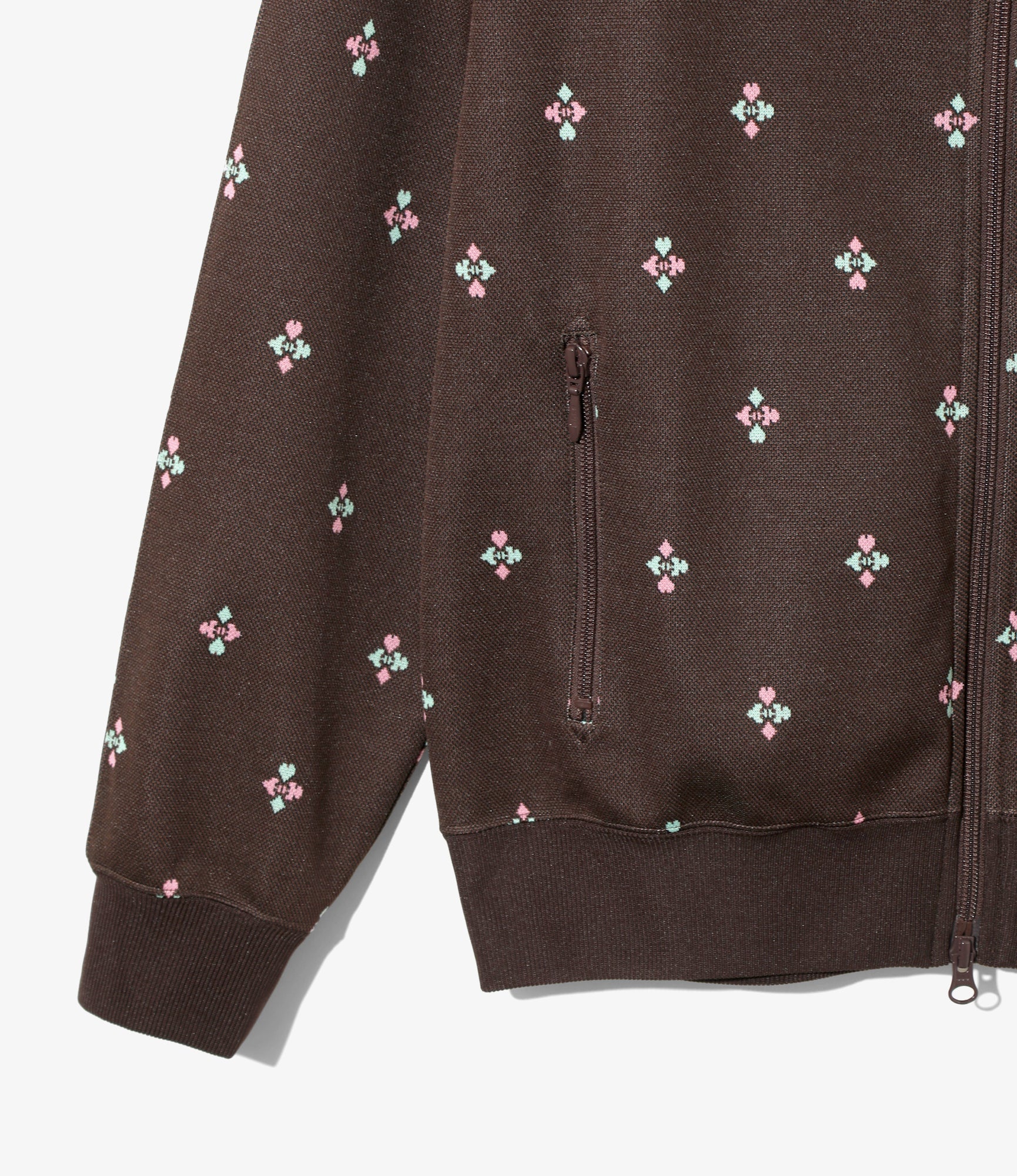 Track Jacket – Brown Blackjack Jacquard