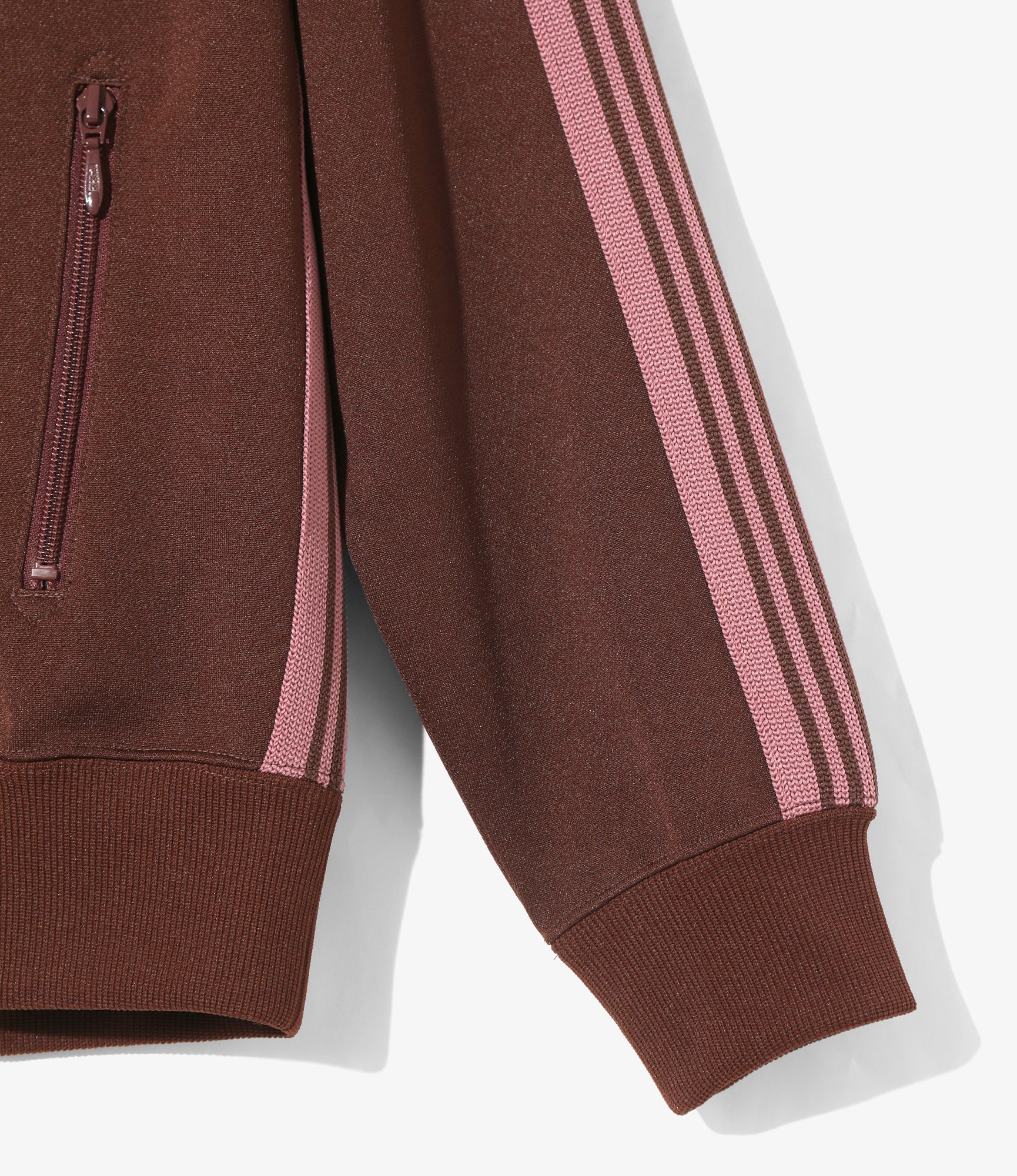 Track Jacket – Brown Smooth Polyester