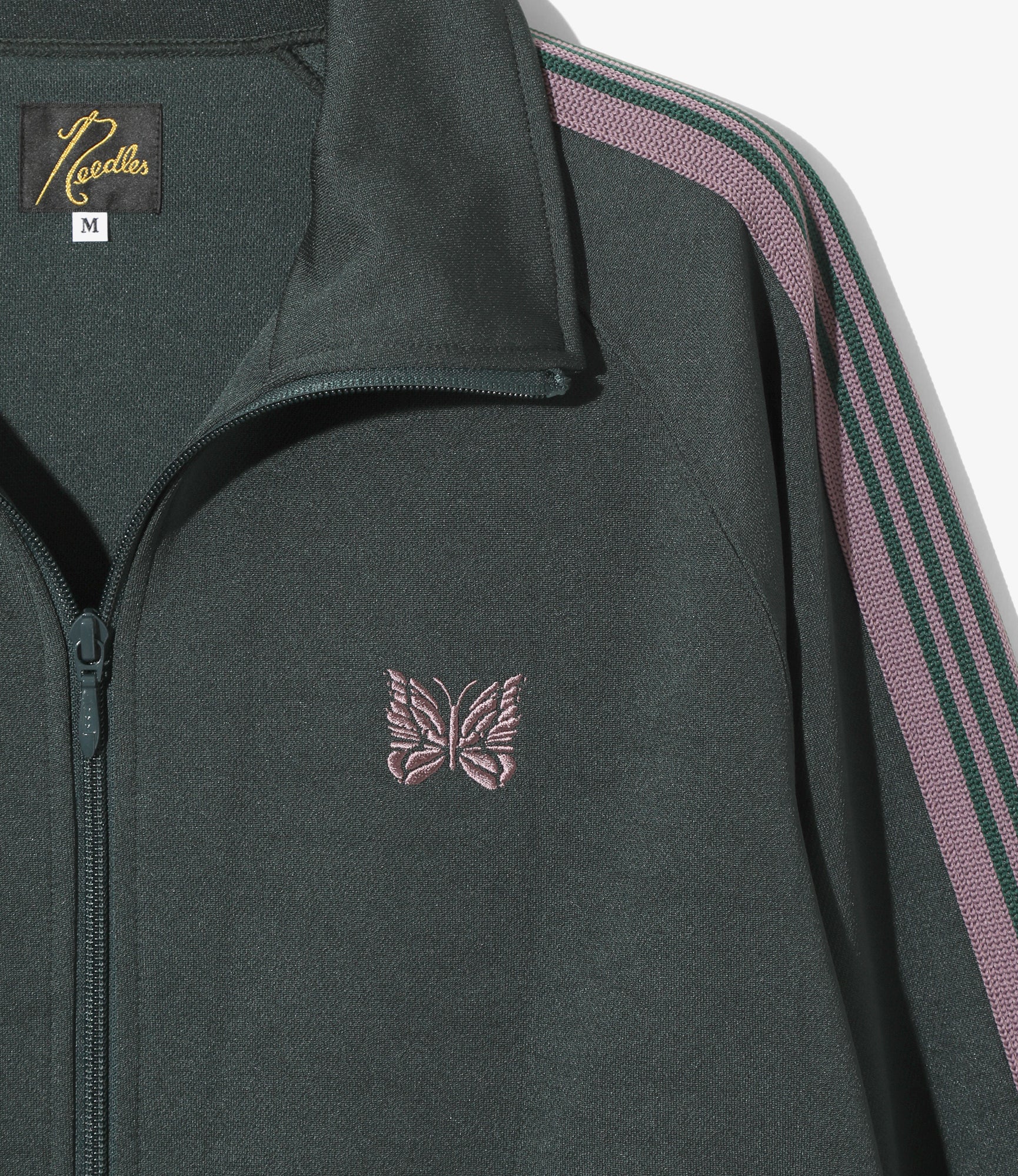 Track Jacket – Green Smooth Polyester