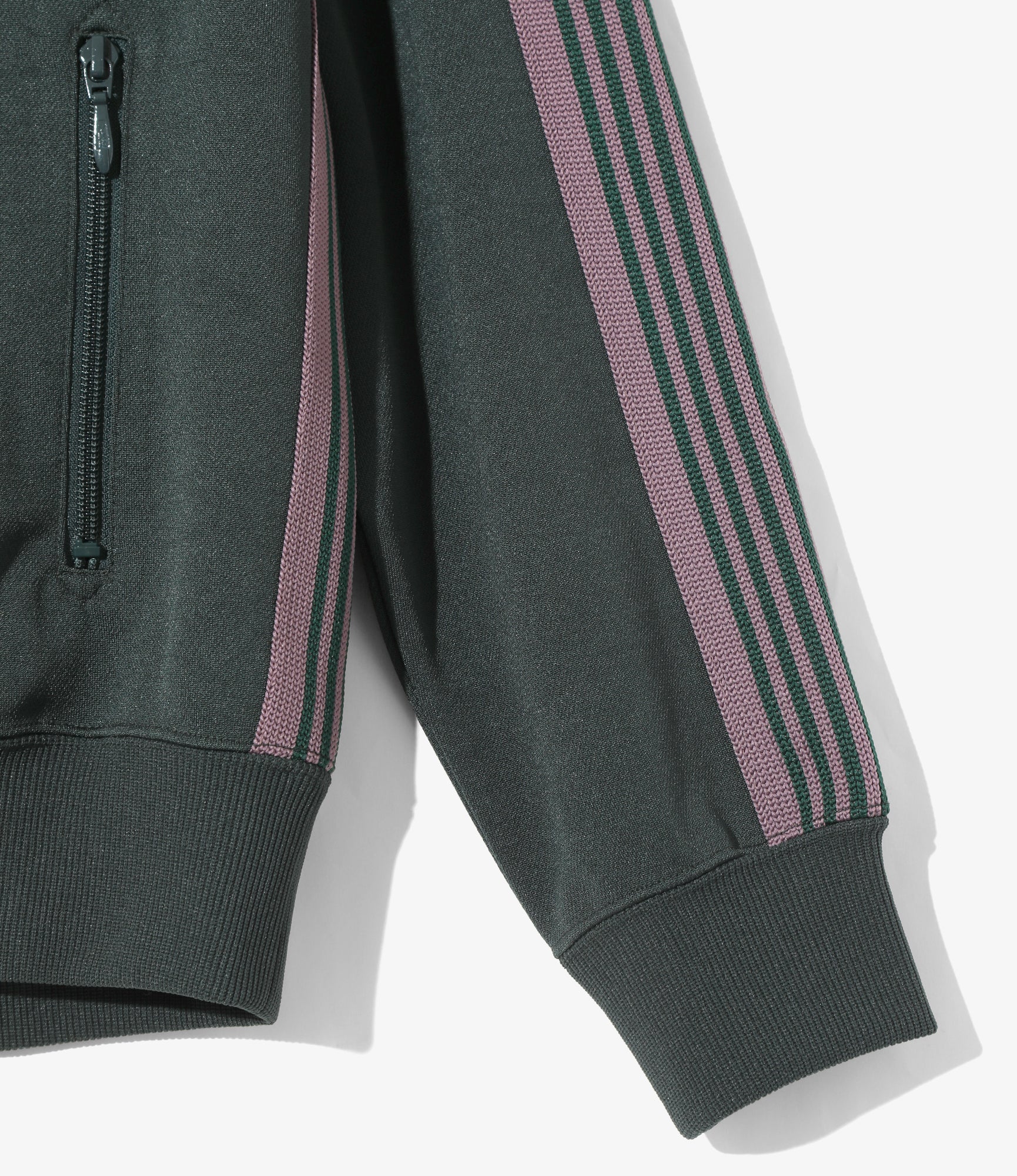 Track Jacket – Green Smooth Polyester