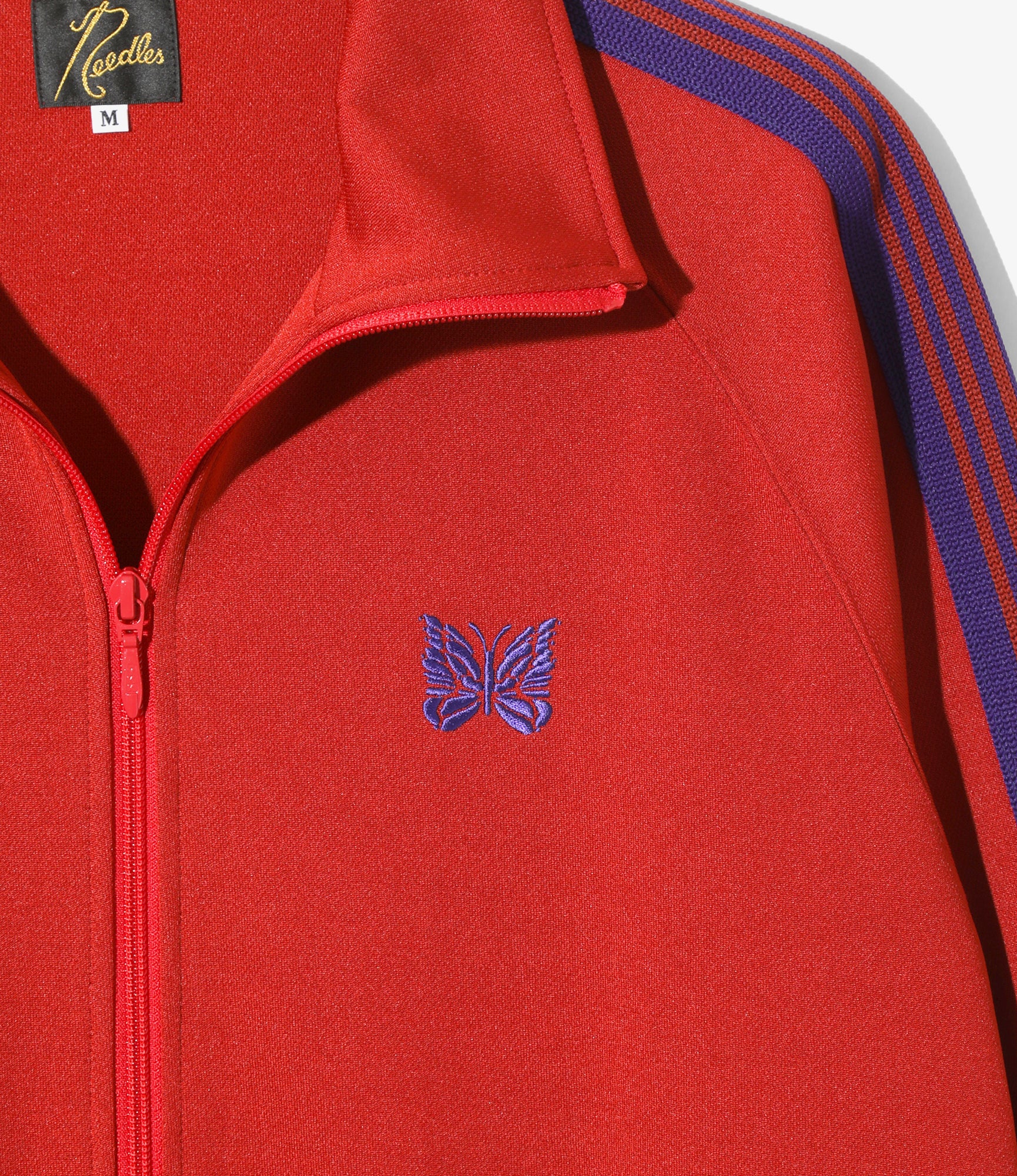 Track Jacket – Red Smooth Polyester