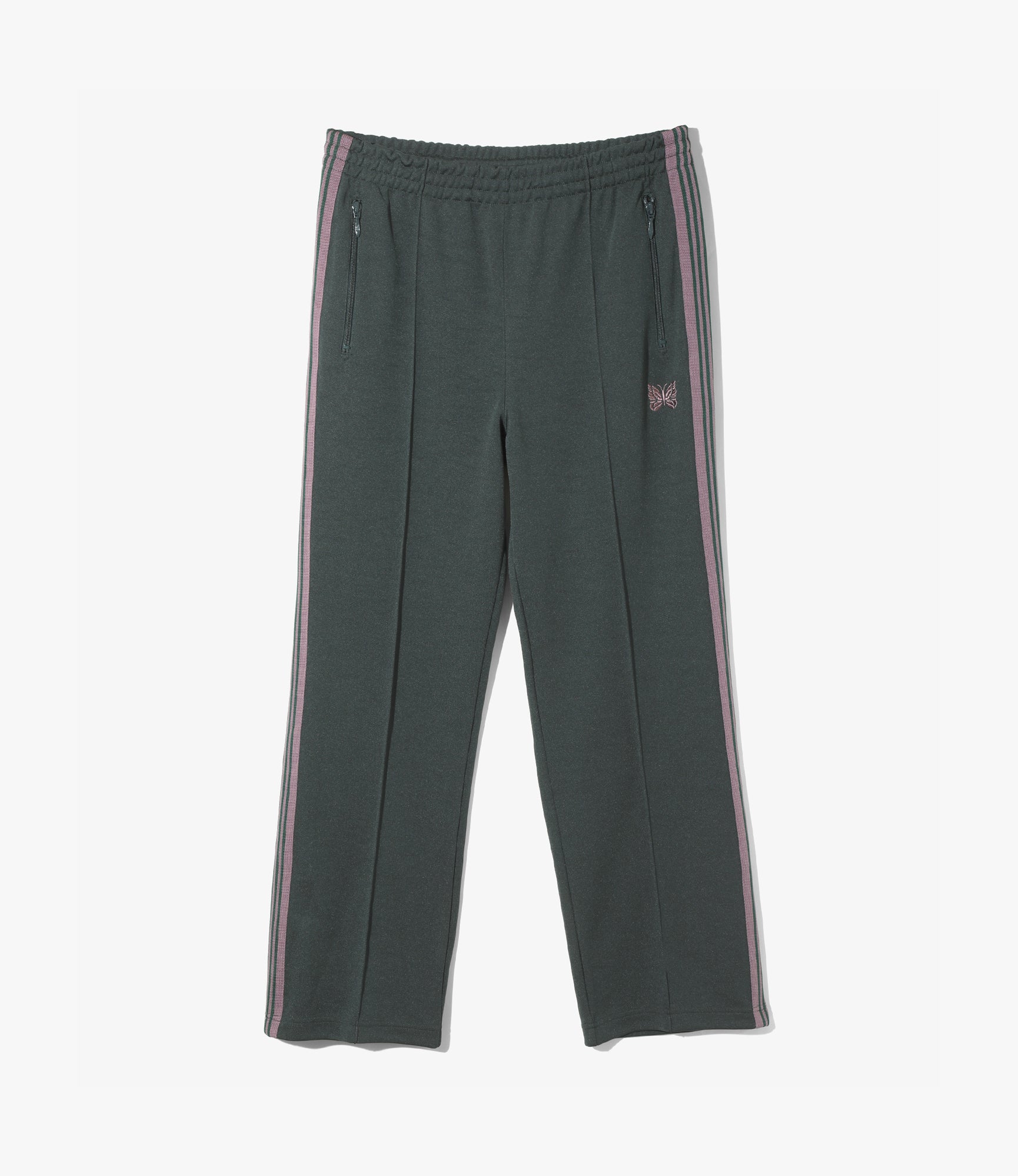 Track Pant – Green Smooth Polyester