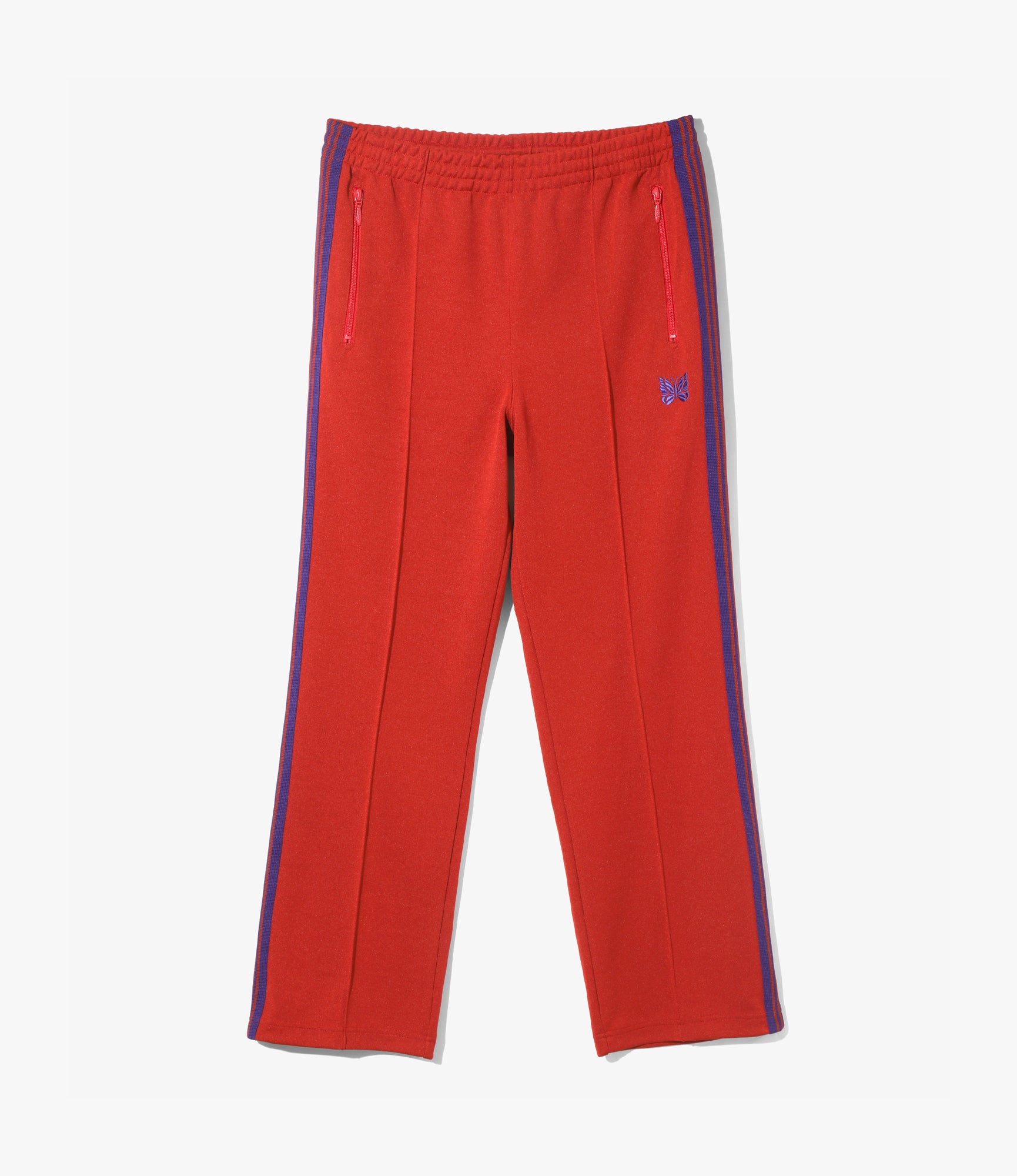 Track Pant – Red Smooth Polyester