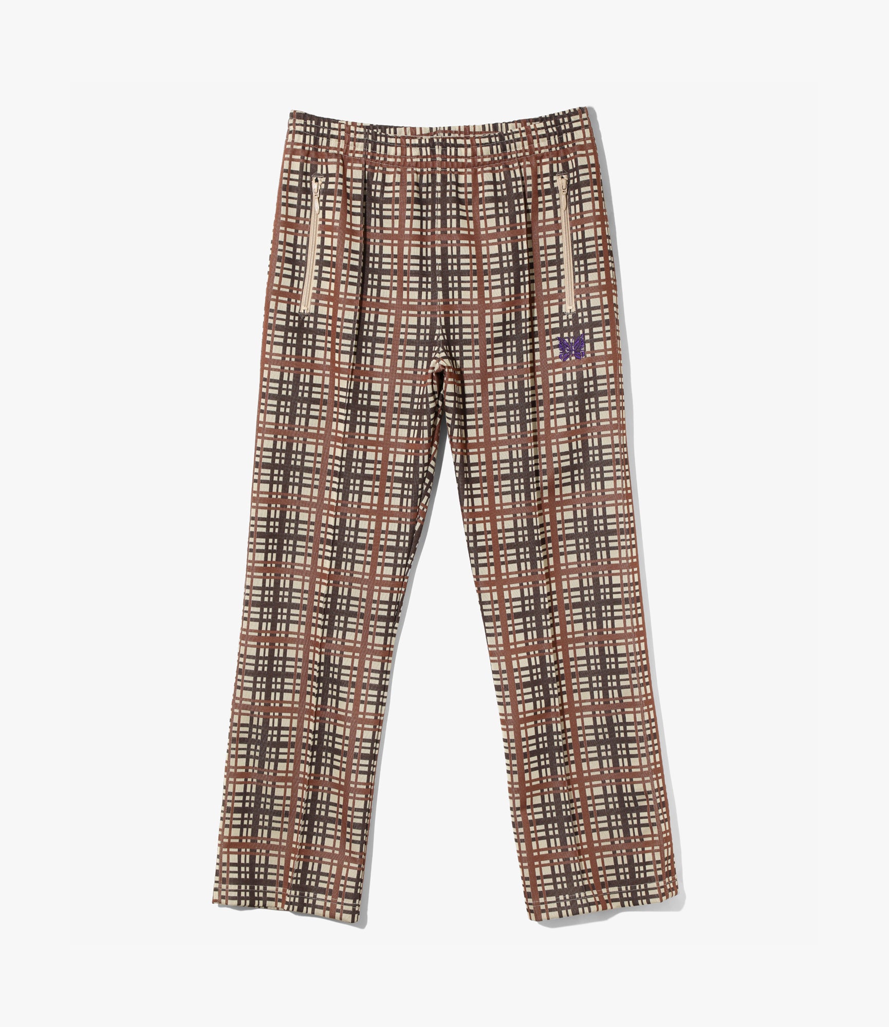Track Pant – Taupe Plaid Jacquard